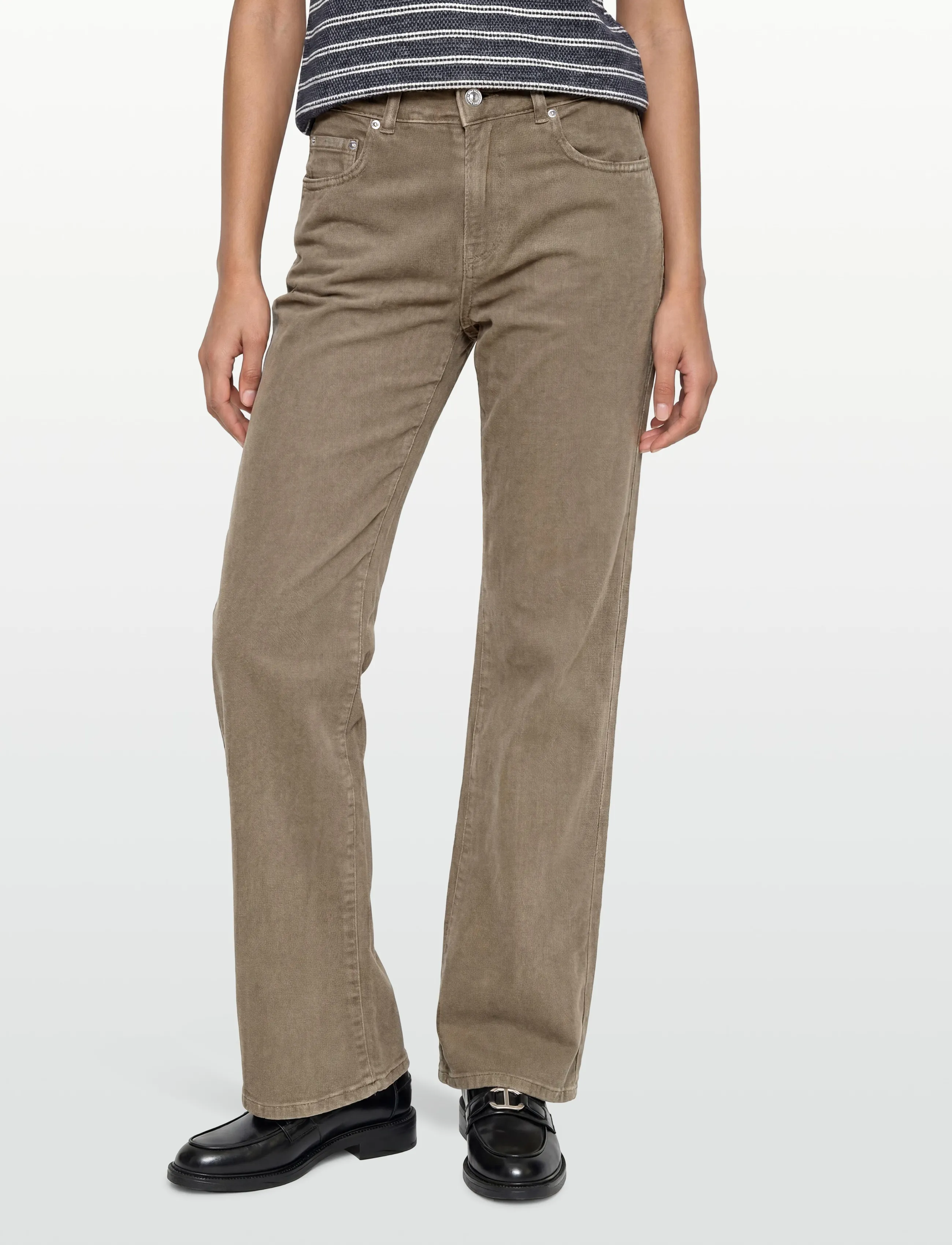 Gina Tricot - Wide flare jeans - brede jeans - khaki (7260) - 3