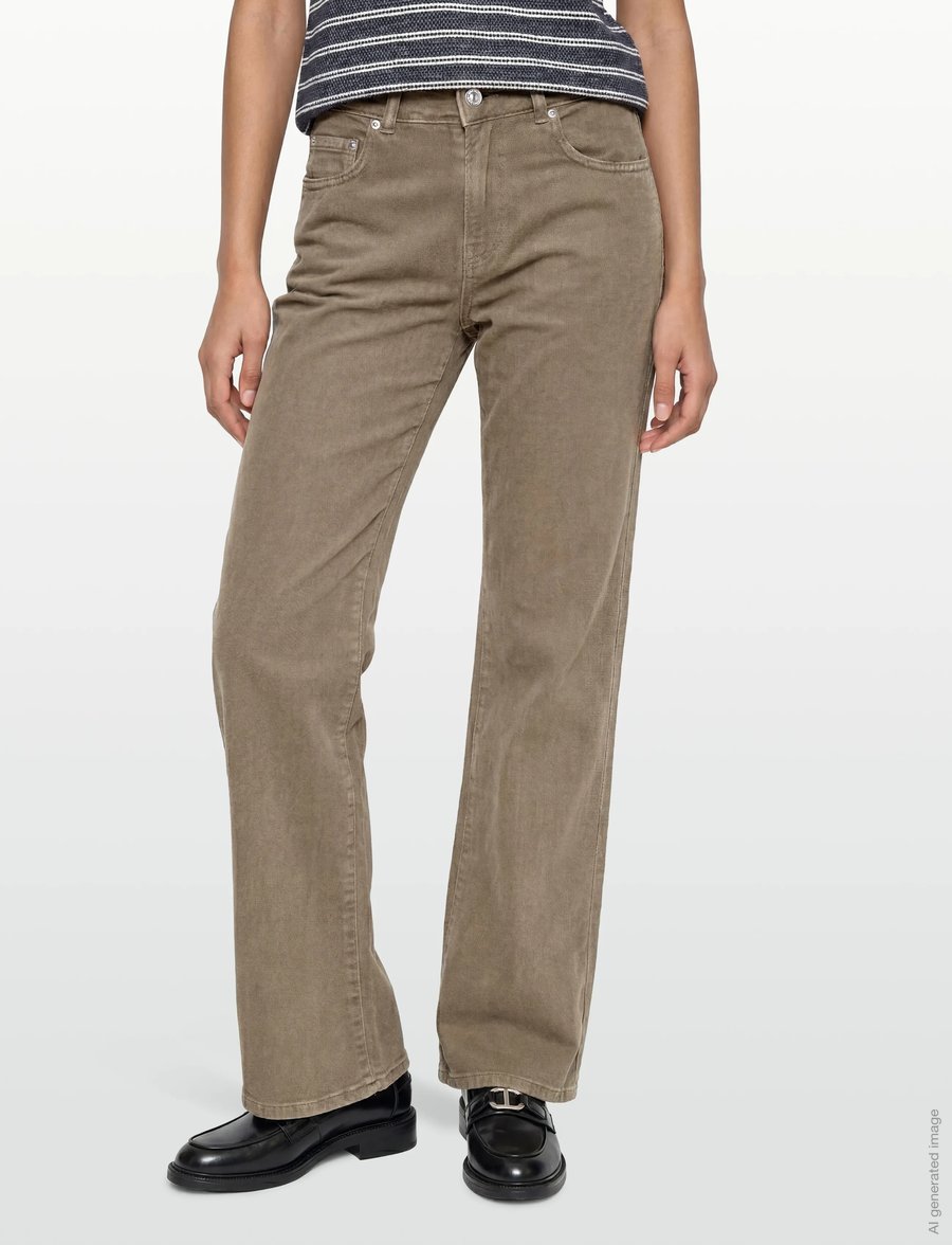 Gina Tricot - Wide flare jeans - hosen mit weitem bein - khaki (7260) - 3