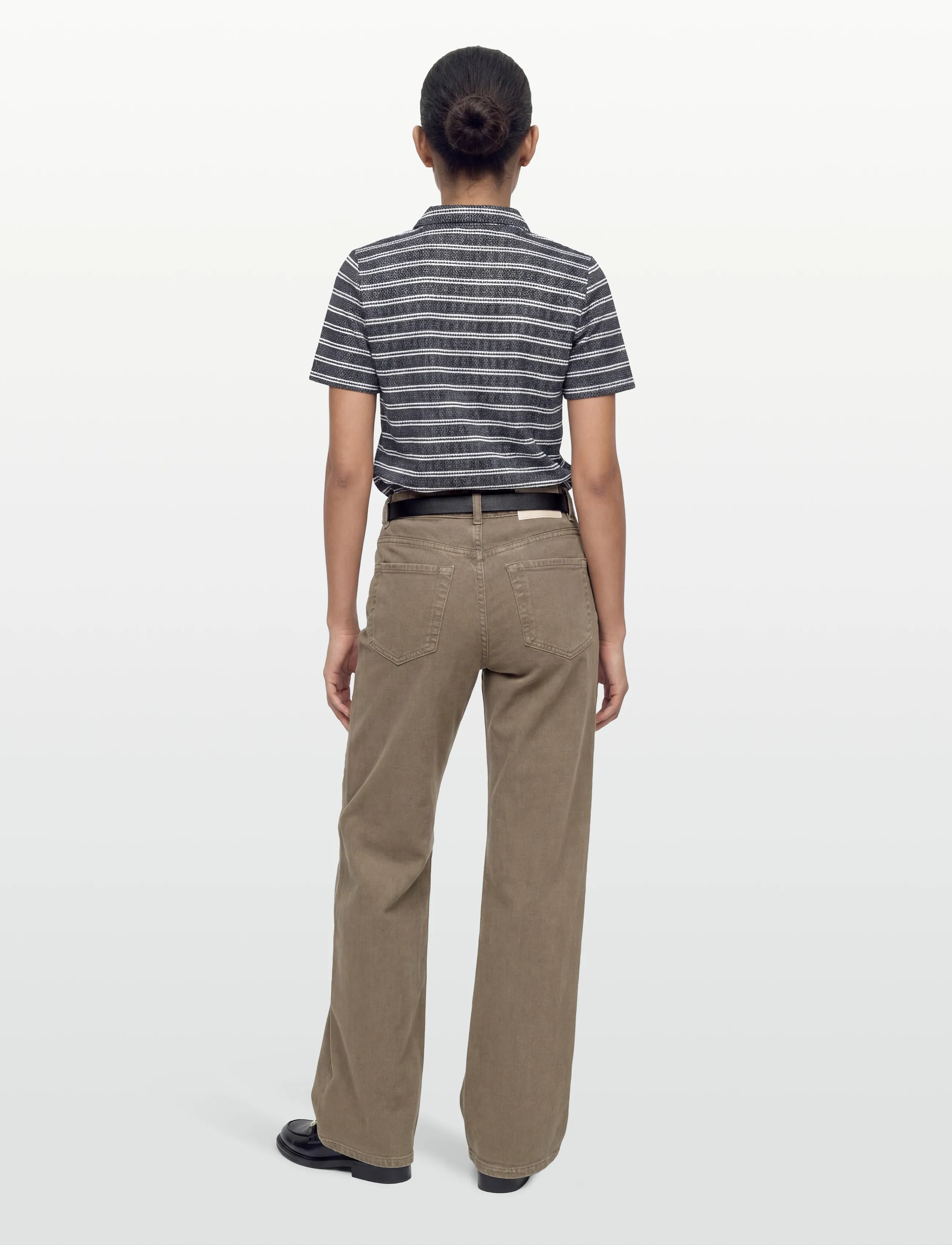 Gina Tricot - Wide flare jeans - brede jeans - khaki (7260) - 4