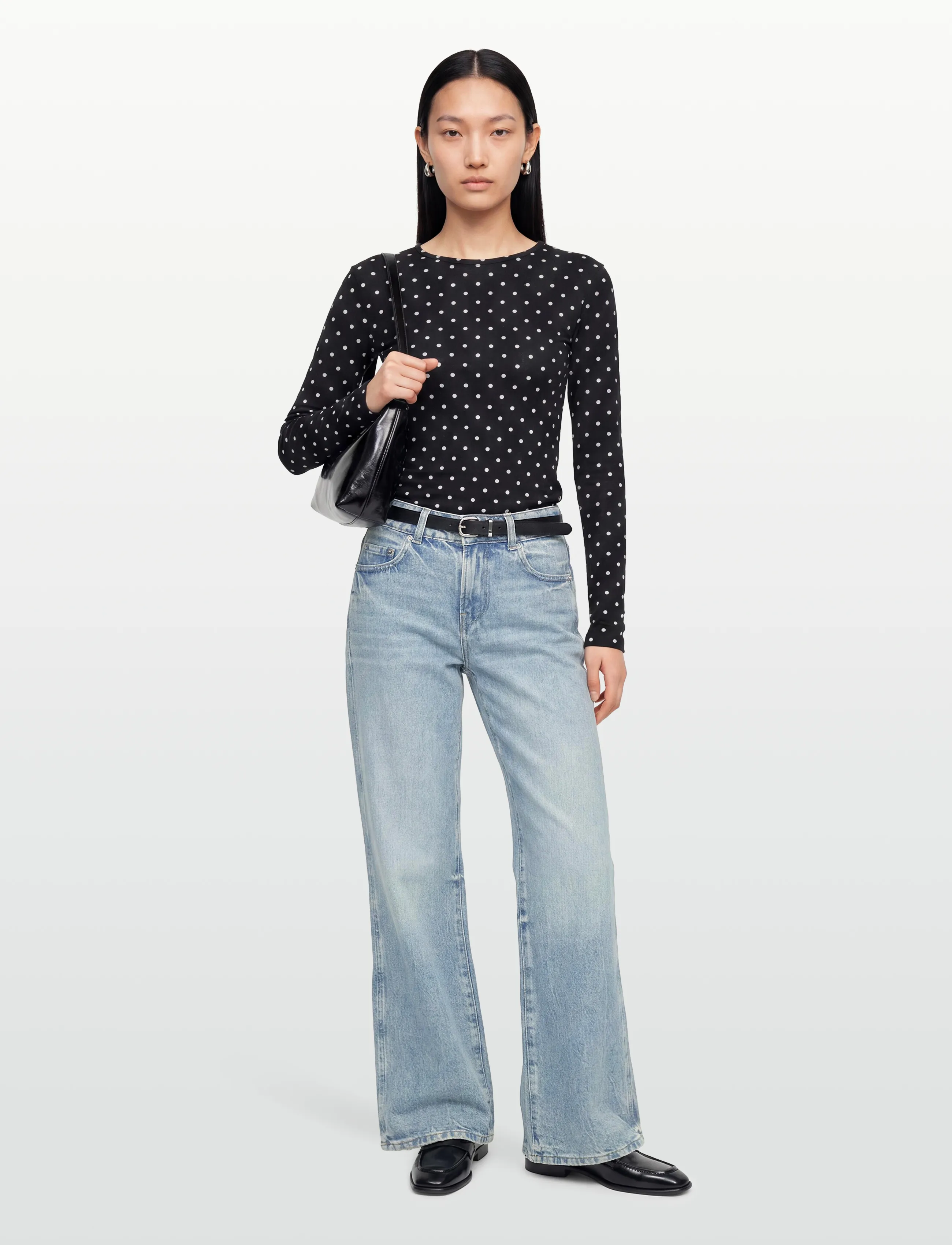 Gina Tricot Wide Flare Jeans, 42, Blue, Jeans > Flares, Dame