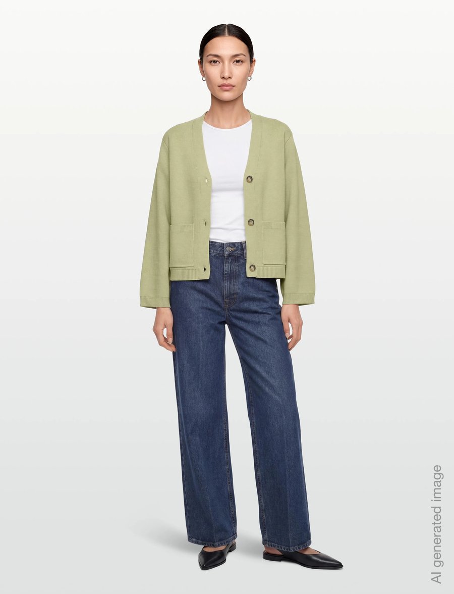 Gina Tricot - Knitted cotton cardigan - muotitrendit - lint - 0