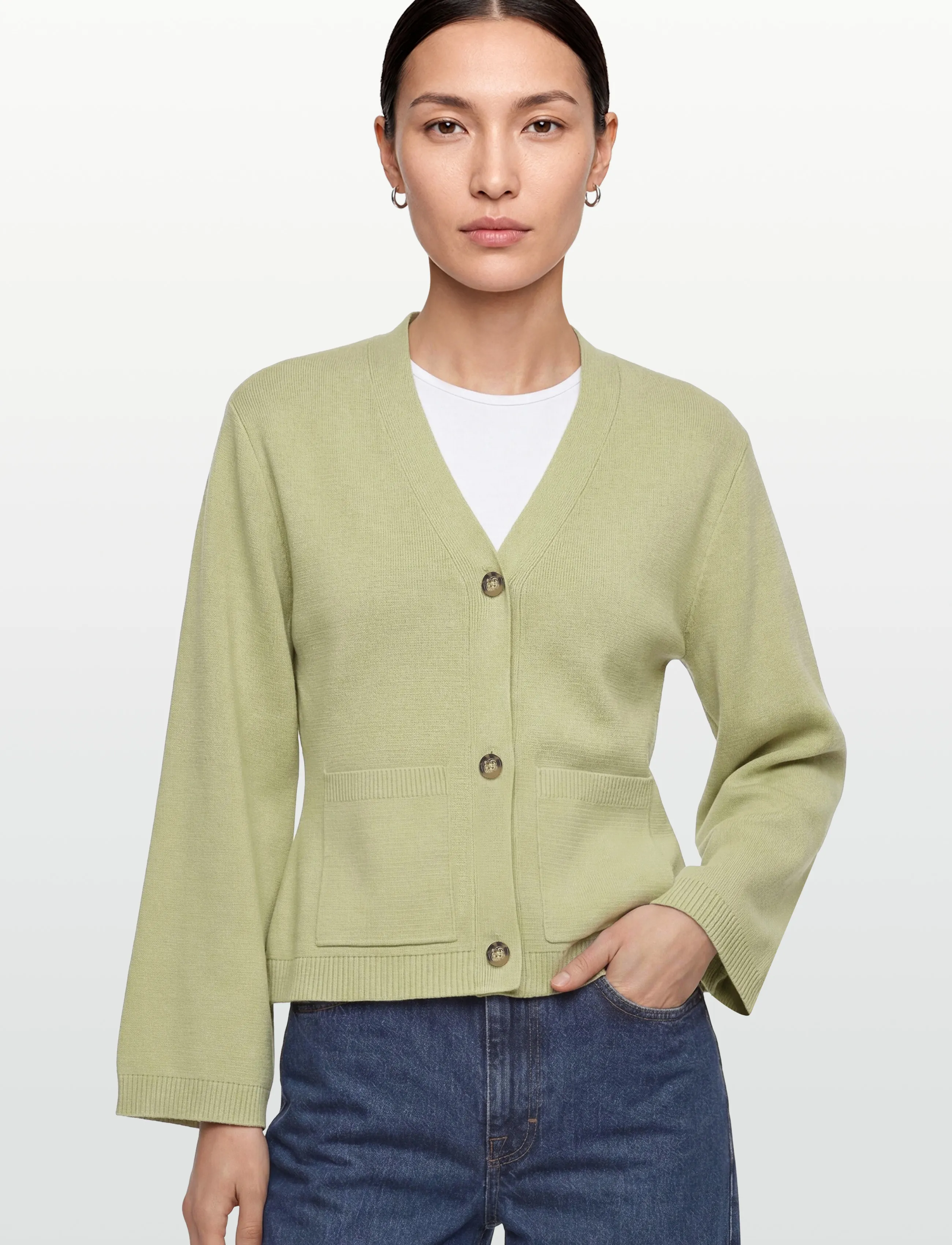 Gina Tricot - Knitted cotton cardigan - strickjacken - lint - 3