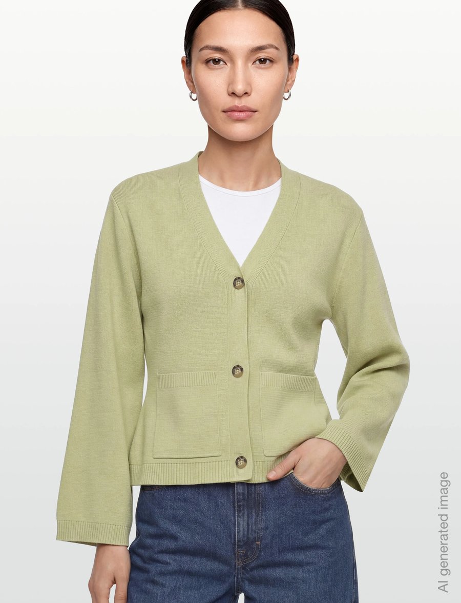 Gina Tricot - Knitted cotton cardigan - muotitrendit - lint - 3