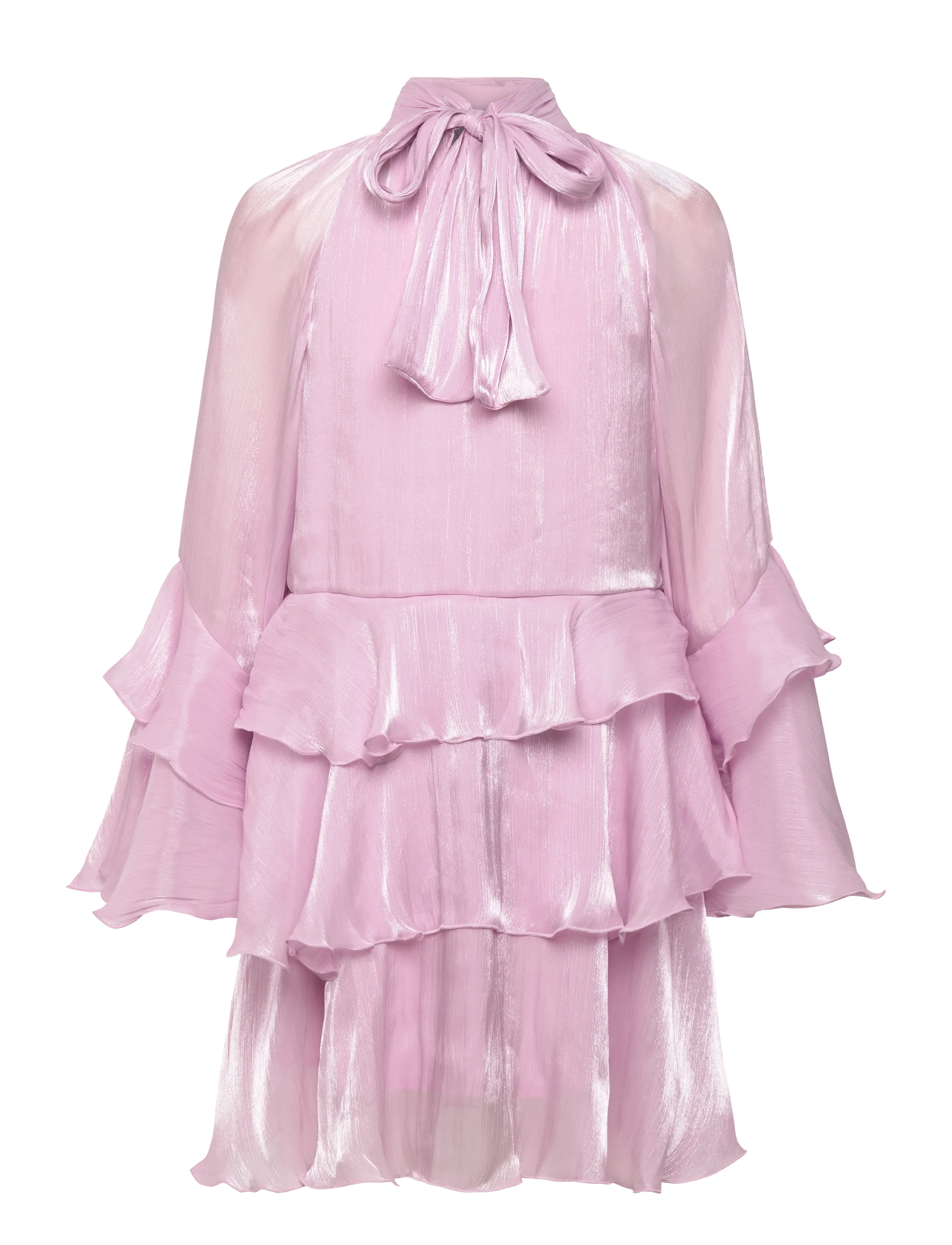 Gina Tricot - Flowy frill mini dress - festkjoler - orchid pink (3219) - 2