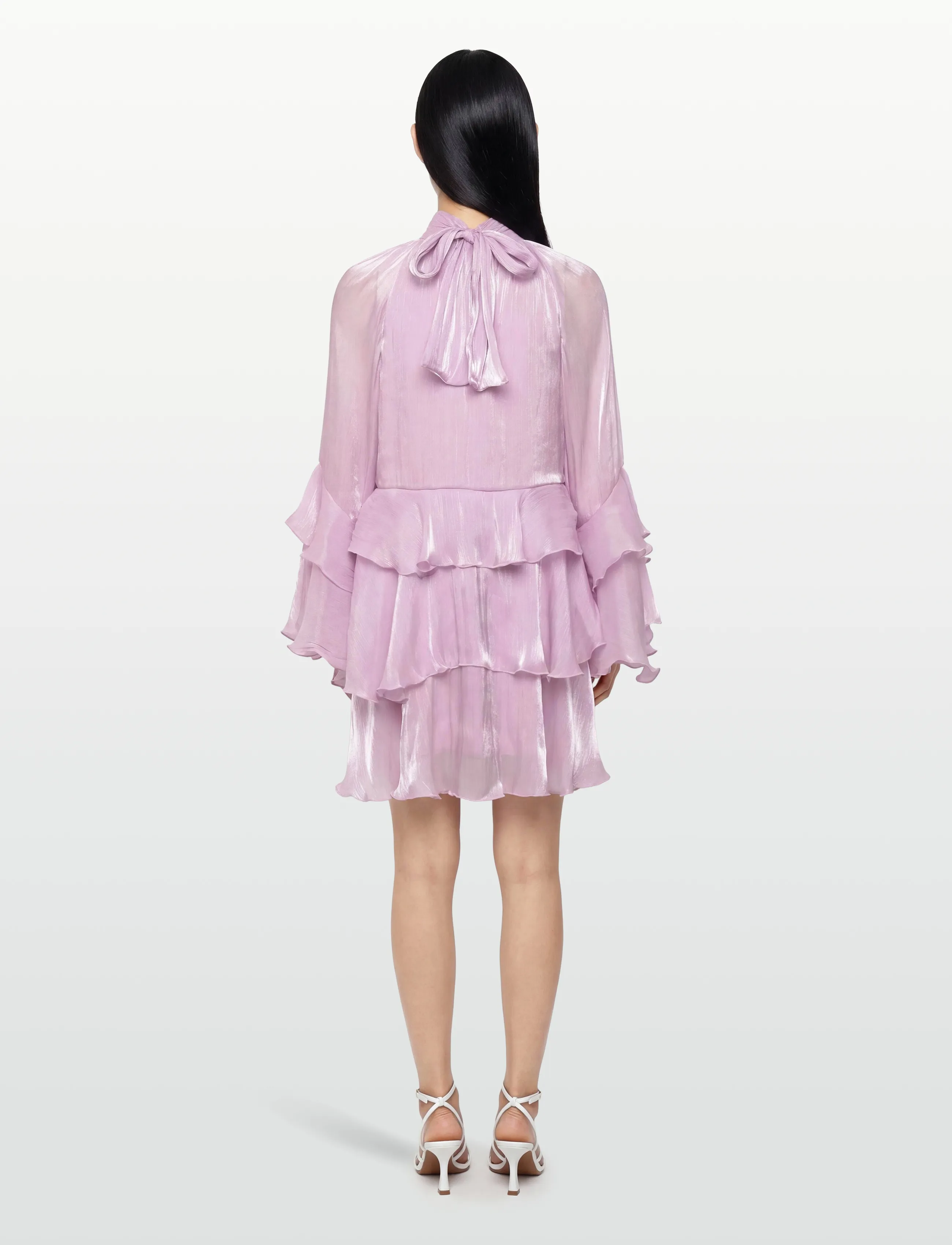 Flowy Frill Mini Dress 3