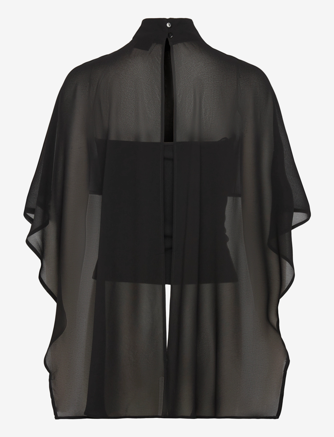 Gina Tricot - Chiffon cape top - black (9000) - 1