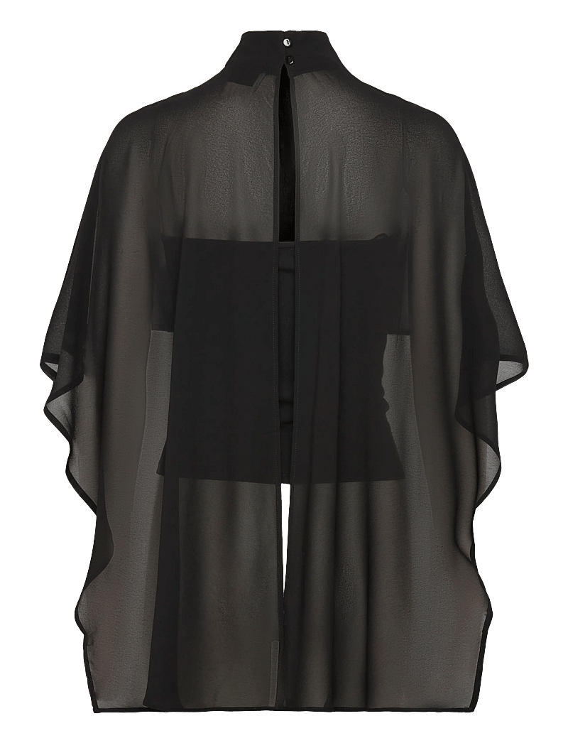 Gina Tricot - Chiffon cape top - black (9000) - 1