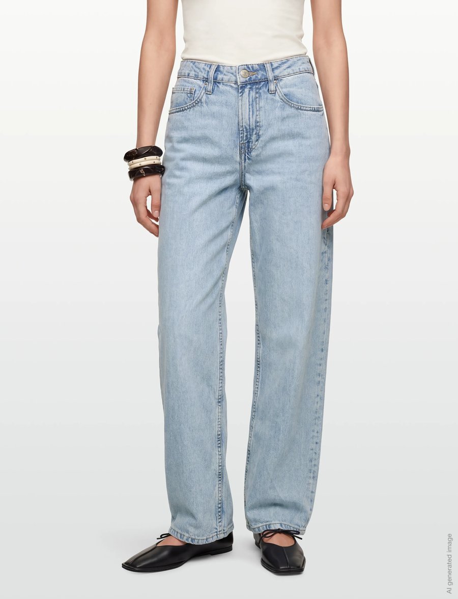 Gina Tricot - Baggy-crush jeans - džinsi ar platām starām - cold blue - 3