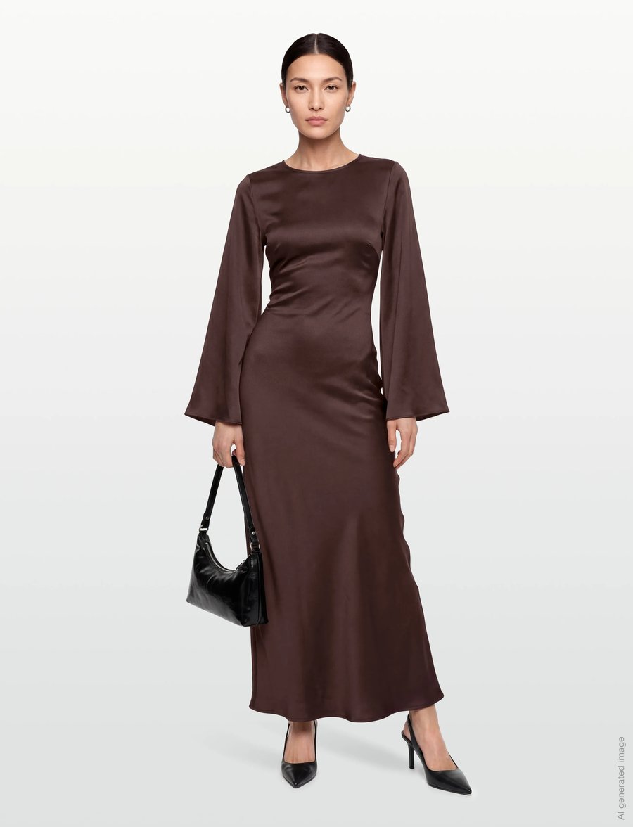 gina tricot flowy dress Flowy Maxi Dress Gina Tricot