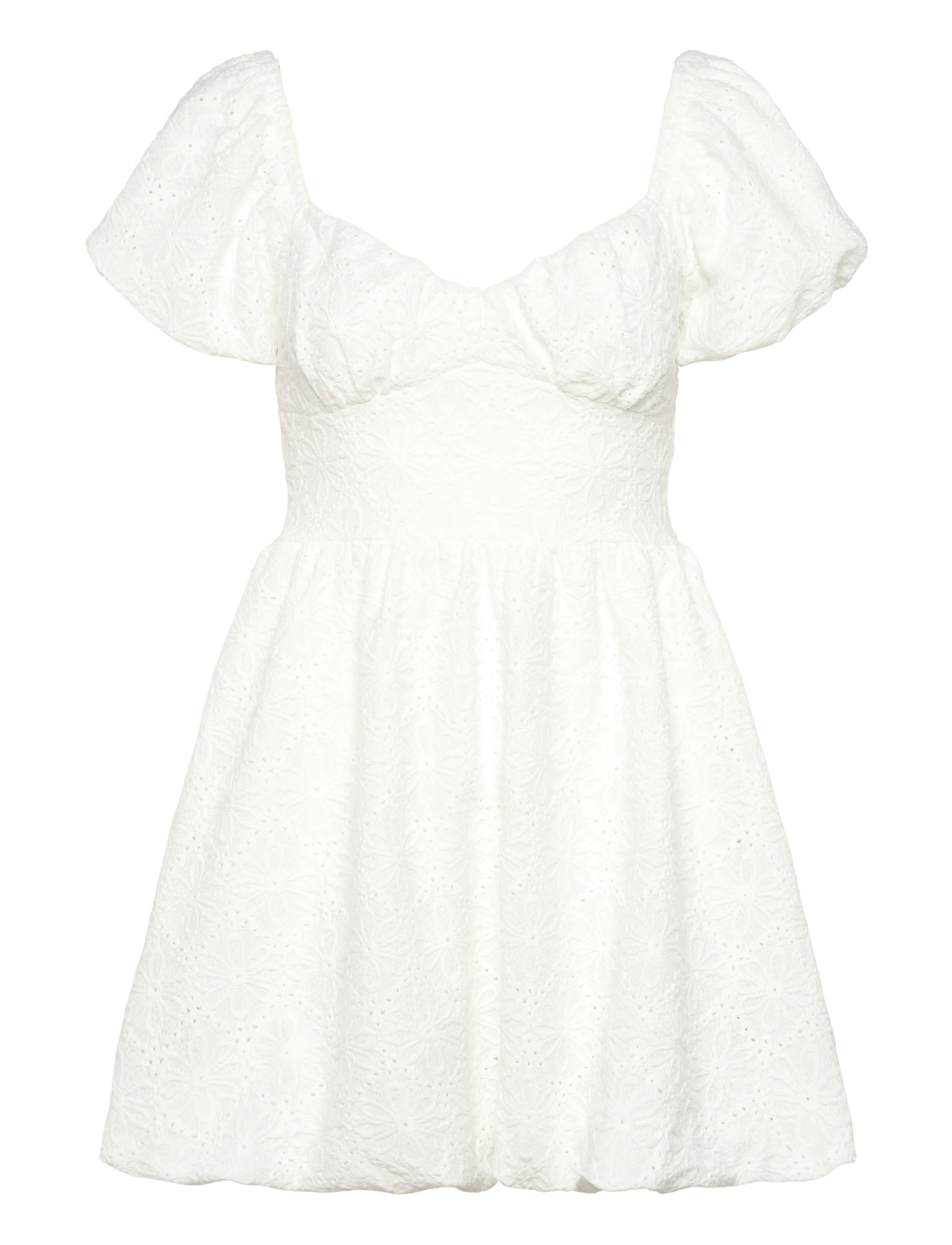 Gina Tricot Mini Dress, S, Dresses, Weiß - Short Frauen