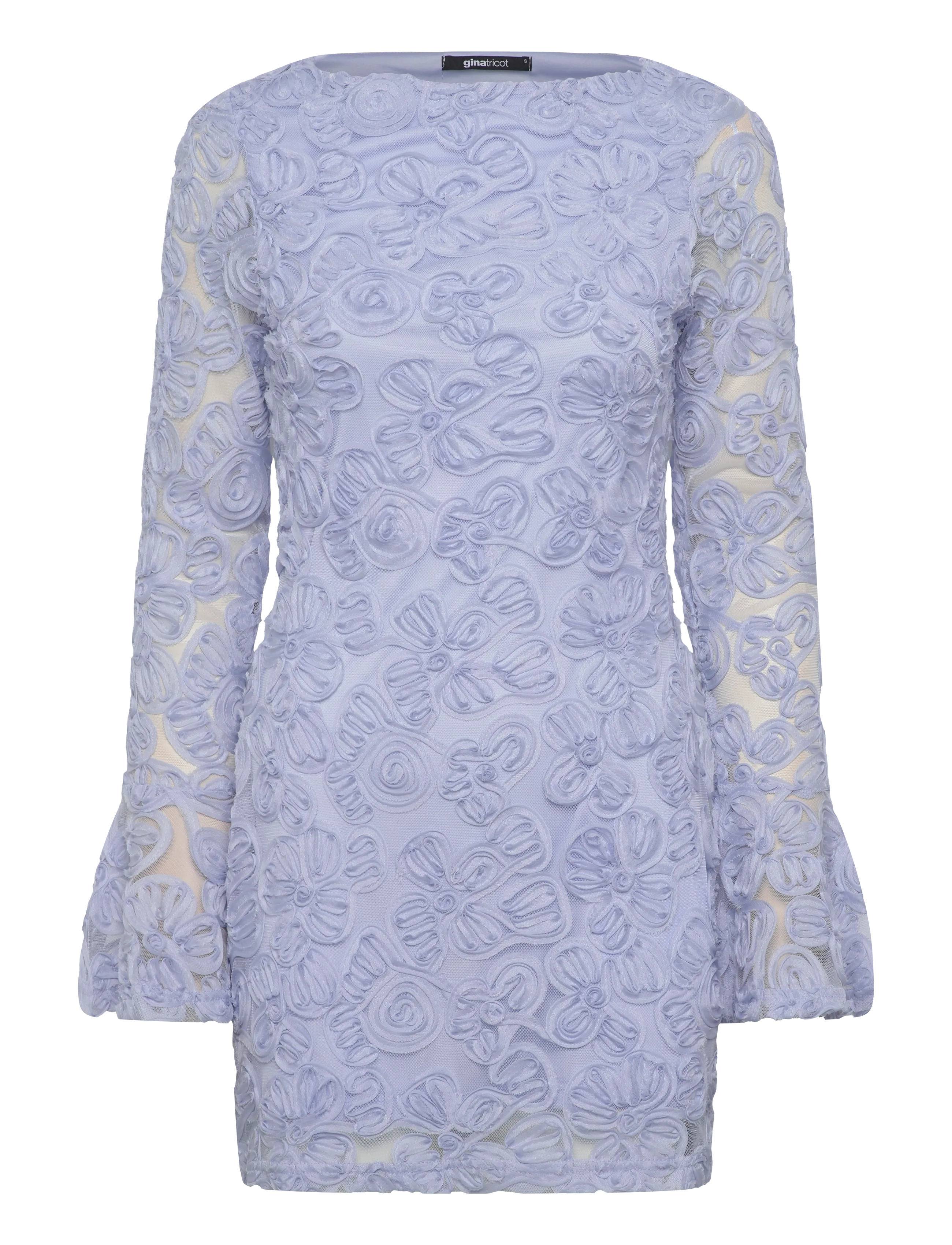 Gina Tricot Embroidery mini dress - Kjoler - LT BLUE / blue