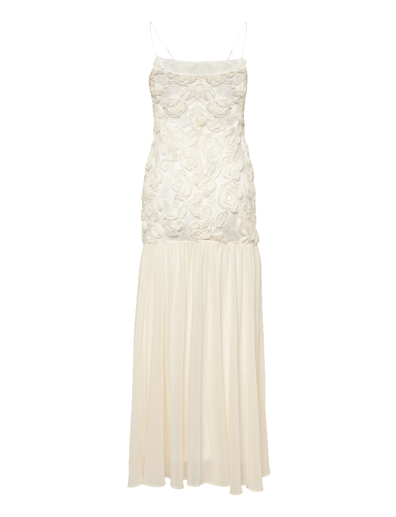 Gina Tricot - Embroidery dropped waist dress - abendkleider - creme (1263) - 1