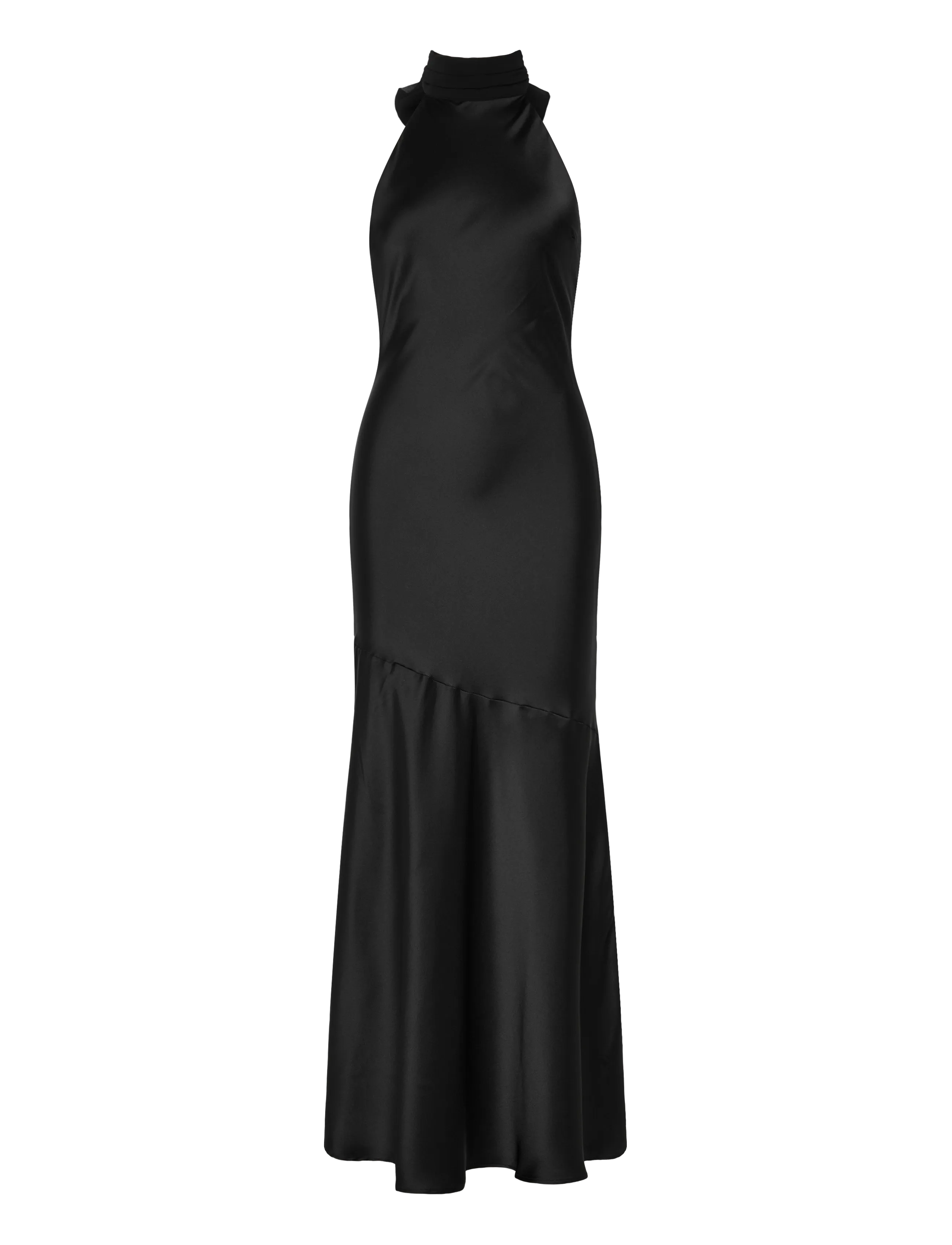 Gina Tricot Shawl maxi dress - Maxi kjoler - BLACK (9000) / black