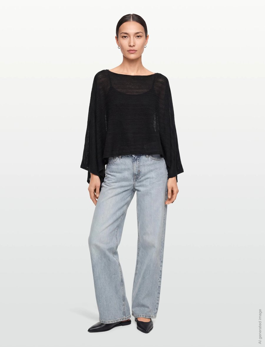 Gina Tricot - Poncho - ponchos & capes - black (9000) - 0