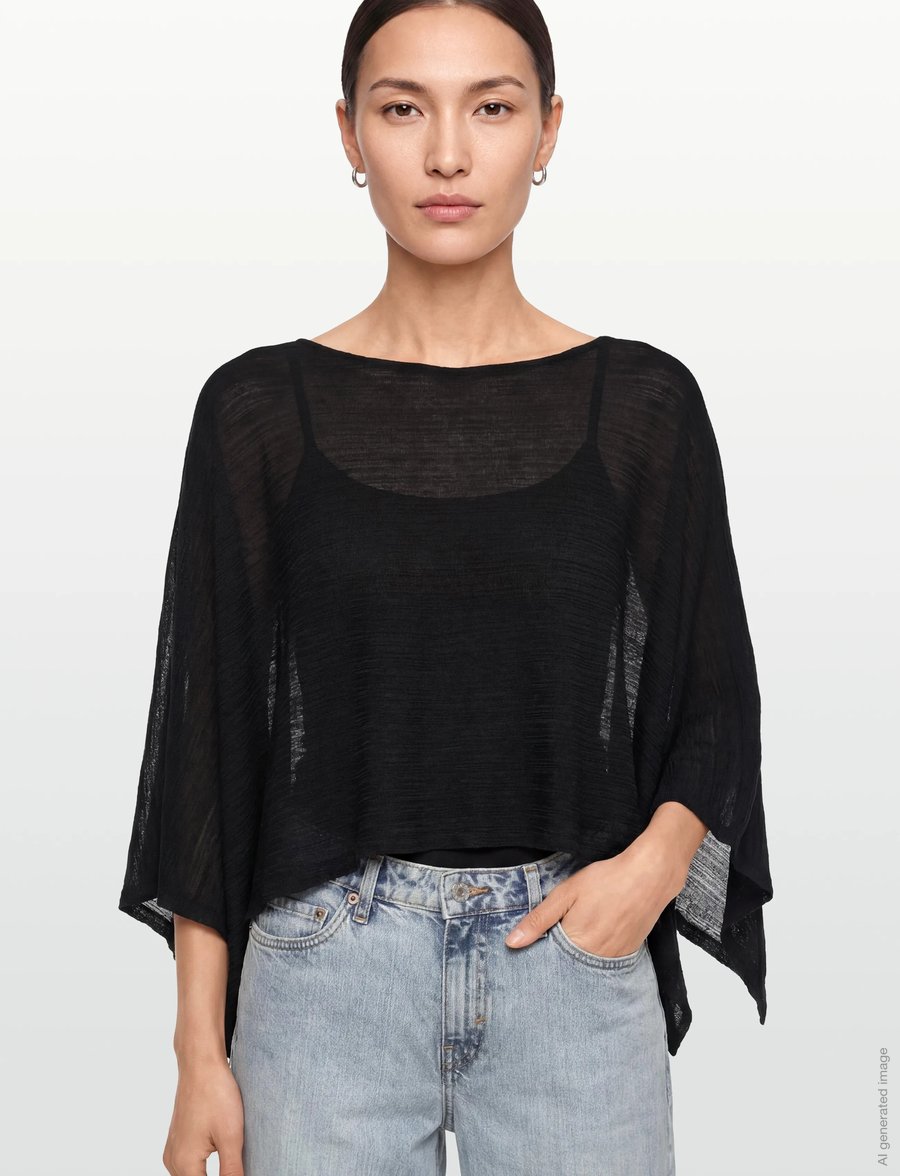 Gina Tricot - Poncho - ponchos & capes - black (9000) - 4