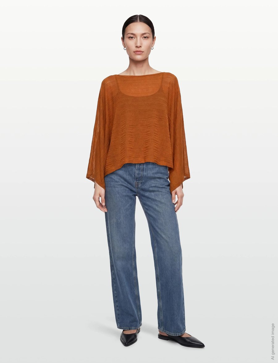 Gina Tricot - Poncho - ponchos & capes - ginger bread (7007) - 0