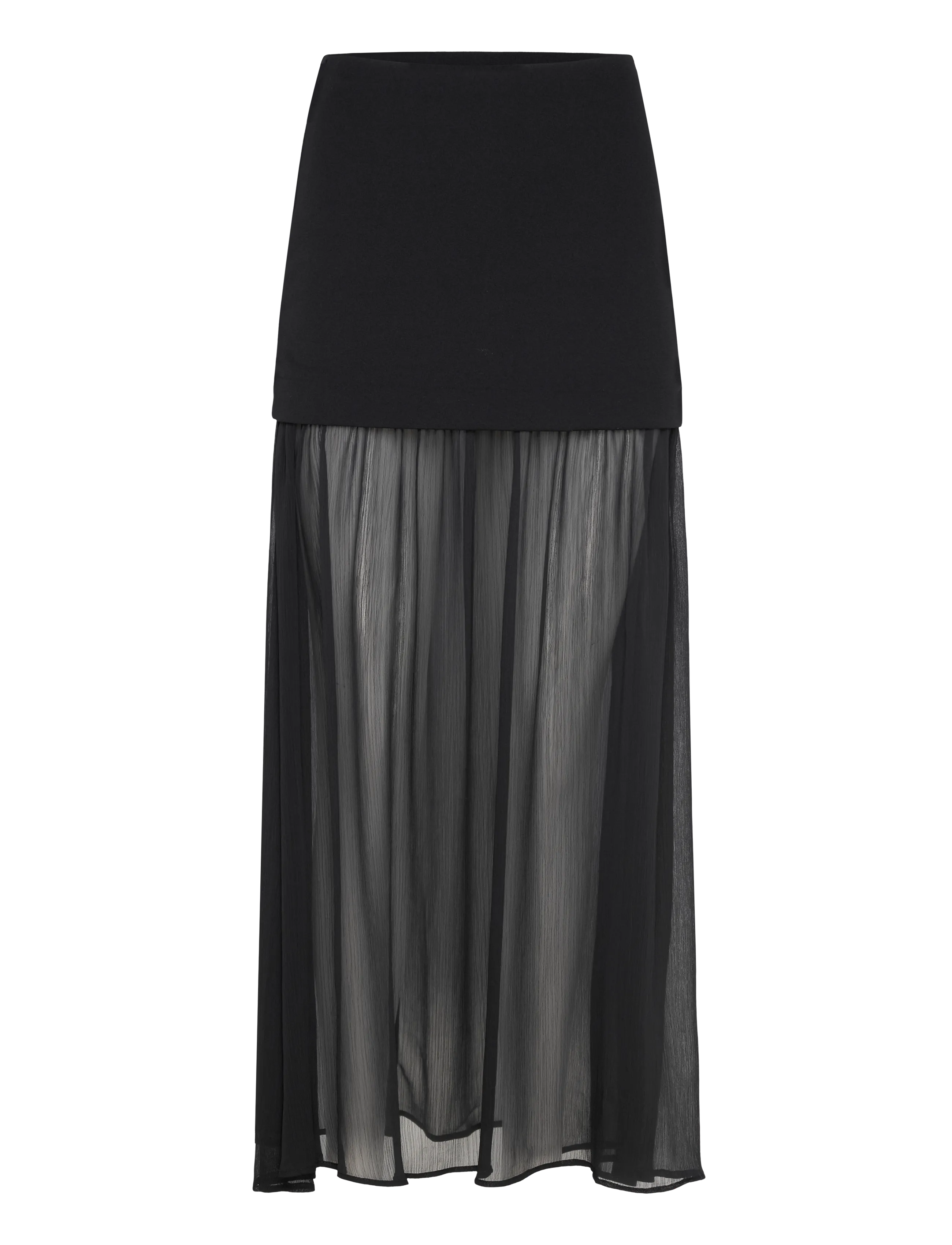 Gina Tricot Pleated maxi skirt - Maxi nederdele - BLACK (9000) / black