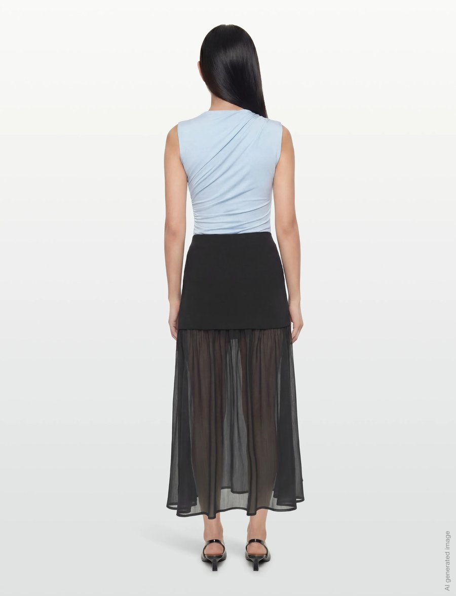 Gina Tricot - Pleated maxi skirt - plisserede nederdele - black (9000) - 4