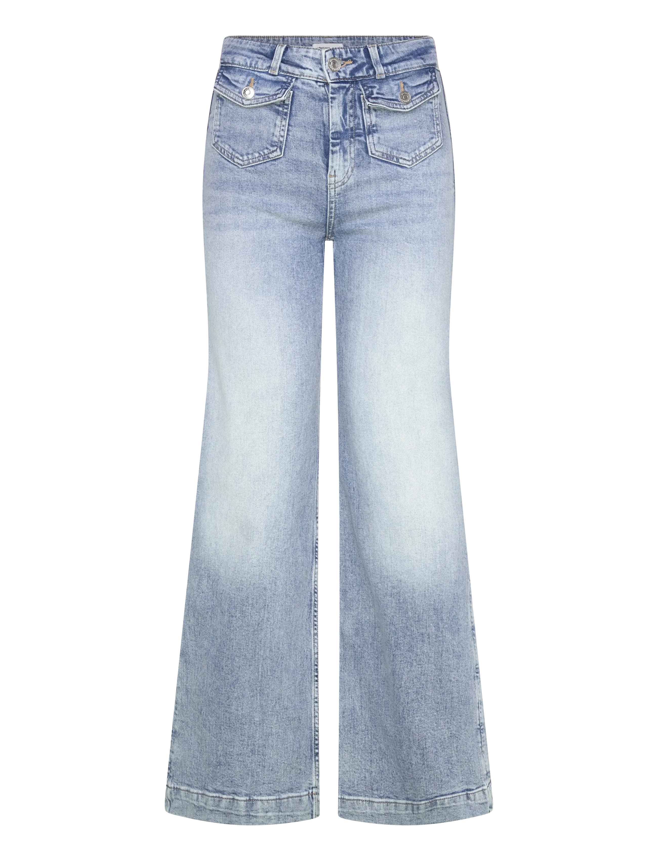Gina Tricot Front pocket flare jeans - Tøj - LT BLUE / blue