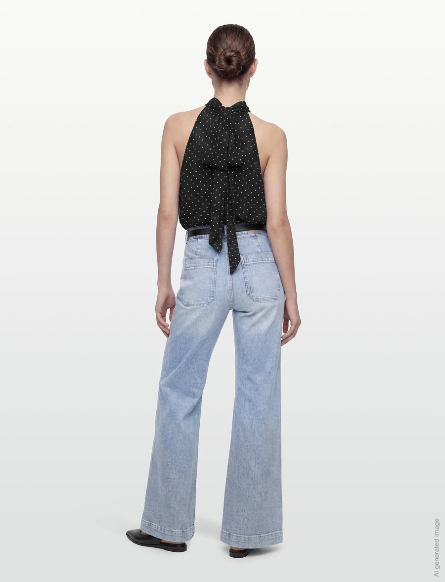 Gina Tricot - Front pocket flare jeans - jeans évasés - lt blue - 4