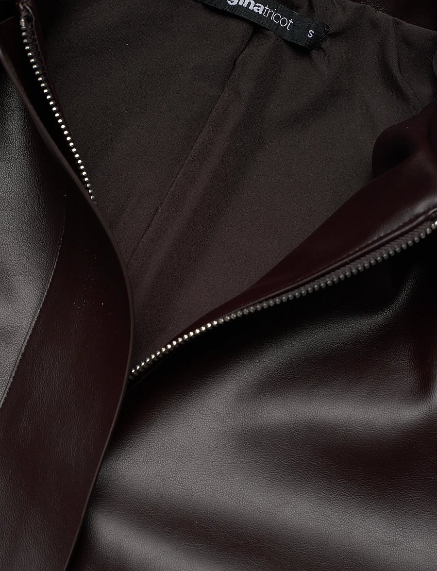 Gina Tricot - Short pu jacket - lette jakker - burgundy/brown (3012) - 5