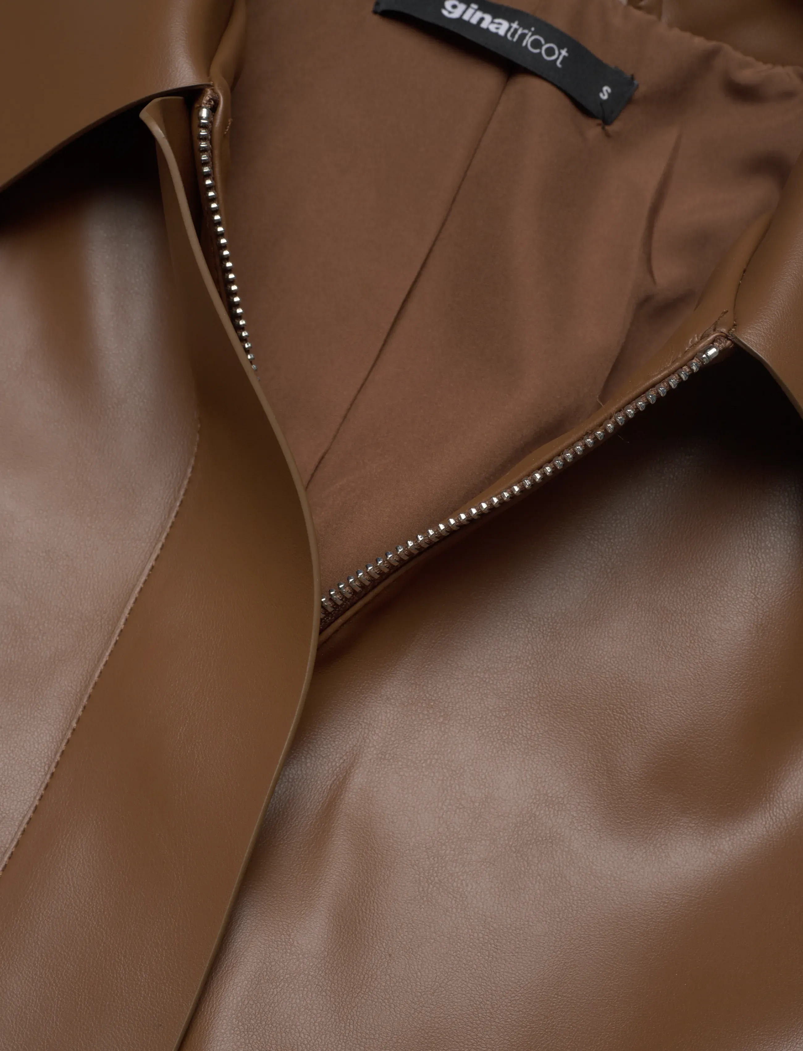 Gina Tricot - Short pu jacket - kevyet takit - warm brown (7019) - 5