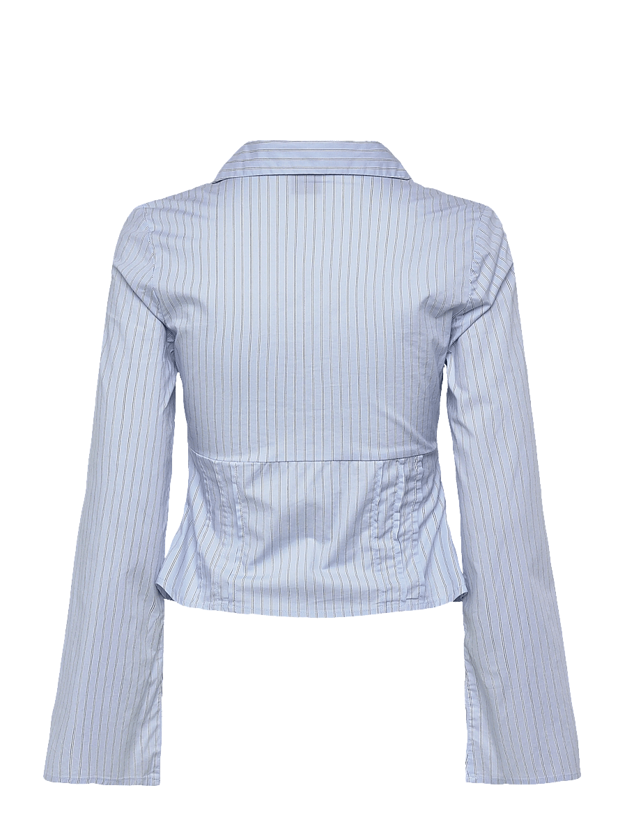 Gina Tricot - Shaped shirt - blue stripe - 2