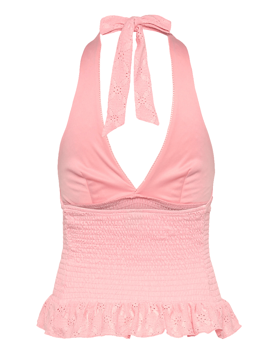 Gina Tricot - Broderie anglaise top - crop tops - blossom (1586) - 1