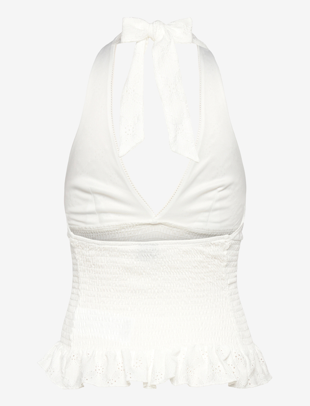 Gina Tricot - Broderie anglaise top - crop tops - offwhite (1420) - 1