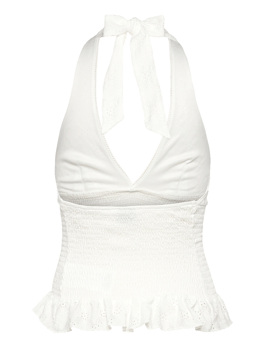 Gina Tricot - Broderie anglaise top - crop tops - offwhite (1420) - 2