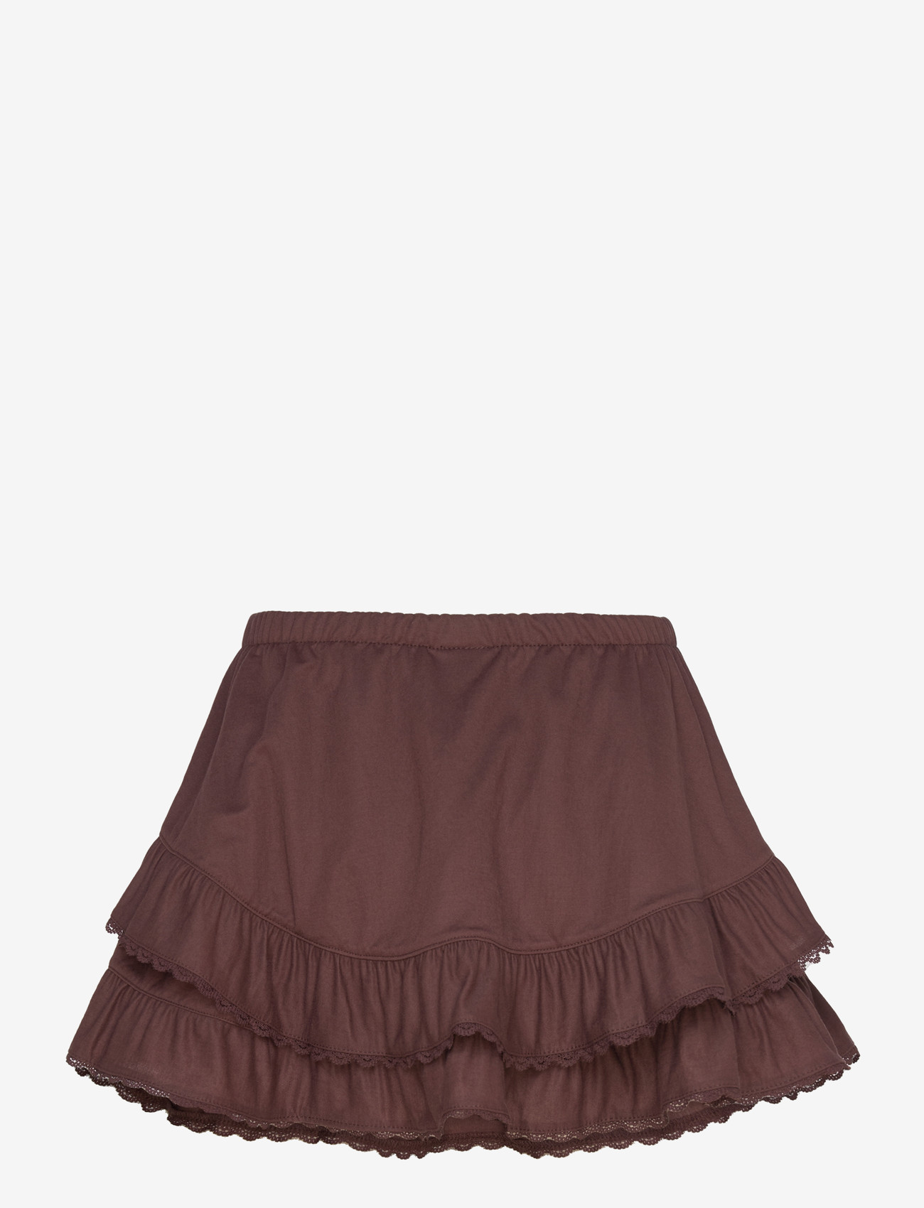 Gina Tricot - Frill skirt - korte nederdele - shavedchocolate (7927) - 2