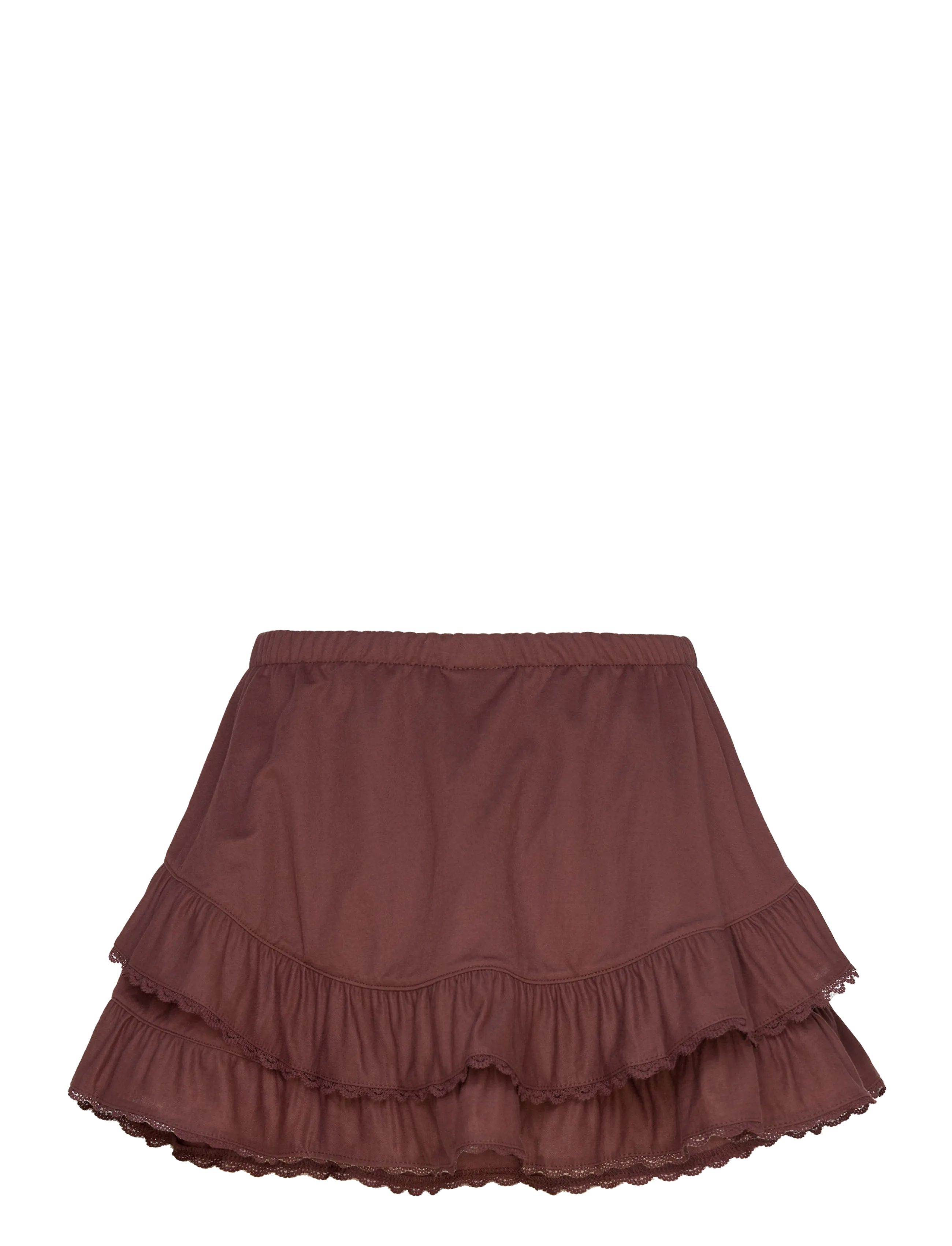 Gina Tricot - Frill skirt - korte nederdele - shavedchocolate (7927) - 2