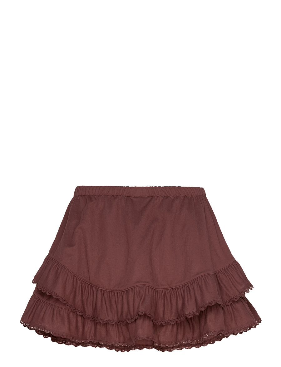 Gina Tricot - Frill skirt - korte nederdele - shavedchocolate (7927) - 2