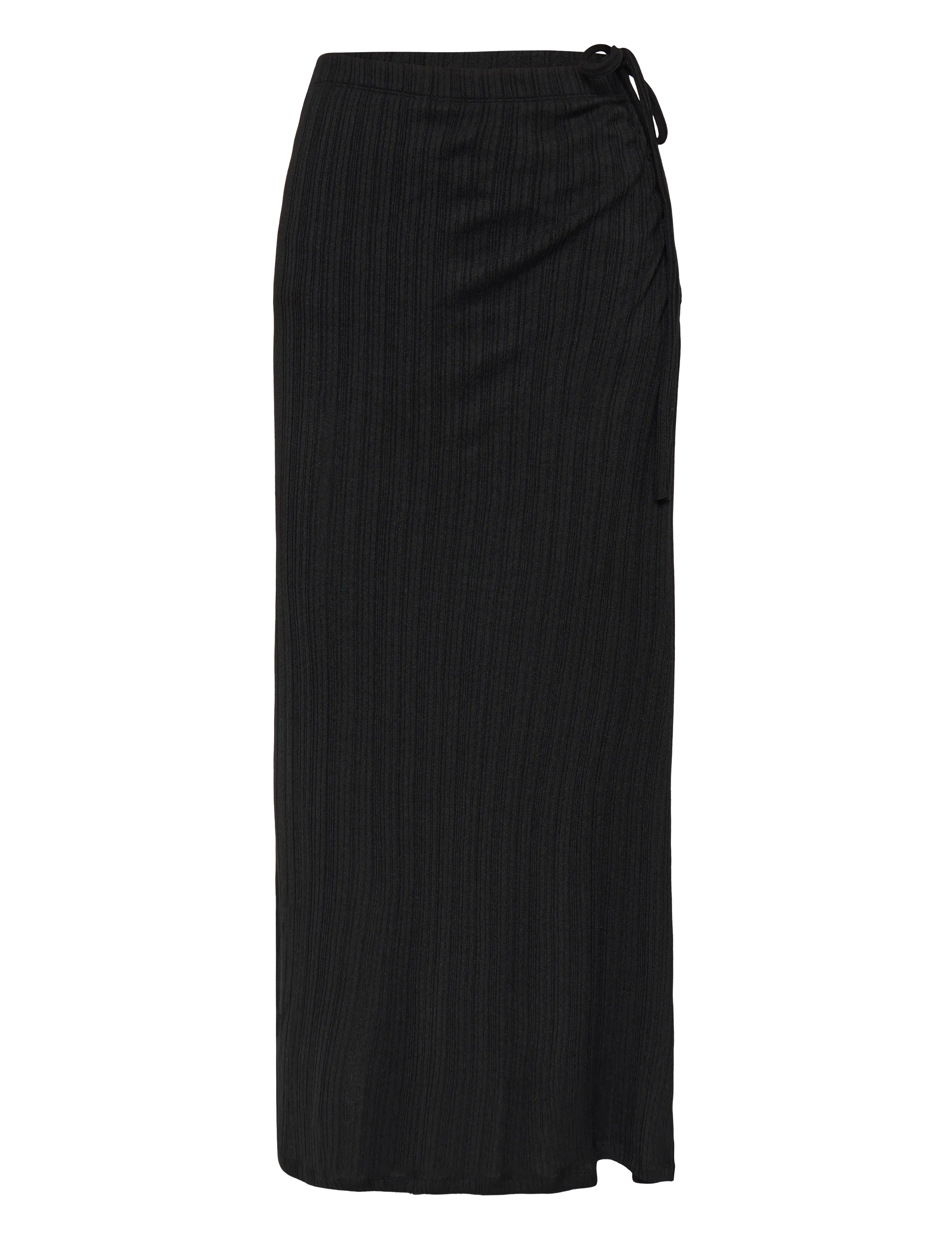 Gina Tricot Tie detail maxi skirt - Kjolar - BLACK (9000) / black