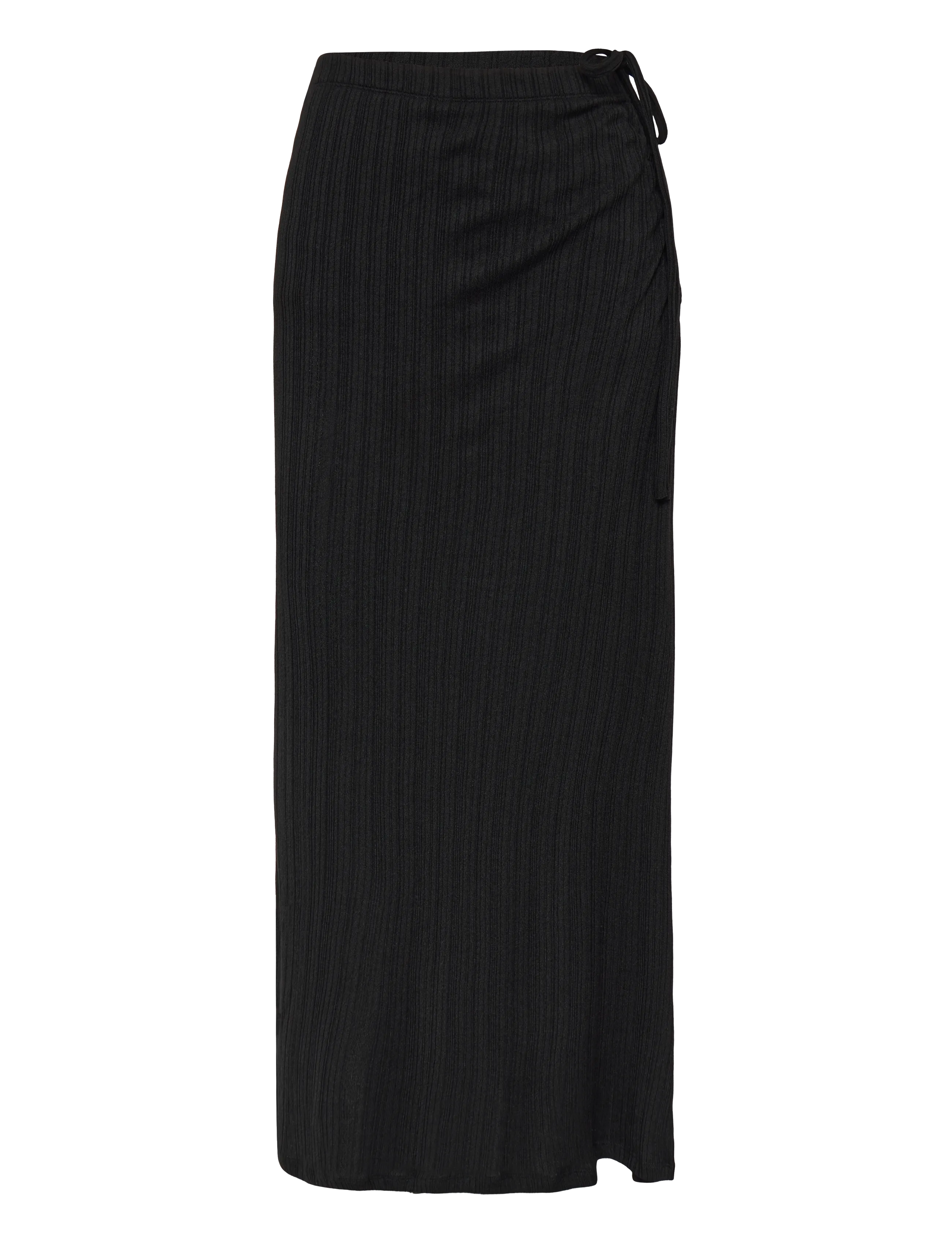 Gina Tricot Tie detail maxi skirt - Modetrends - BLACK (9000) / black