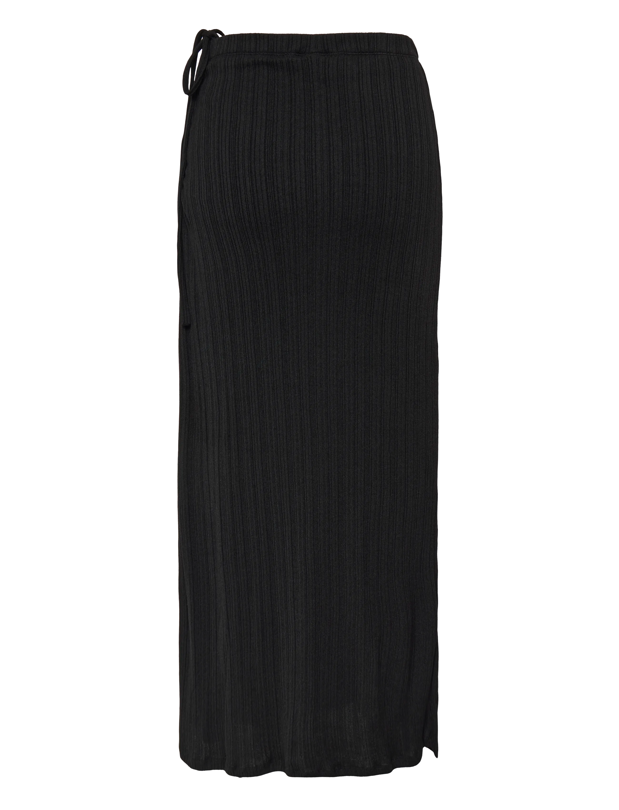 Gina Tricot - Tie detail maxi skirt - kootud seelikud - black (9000) - 2