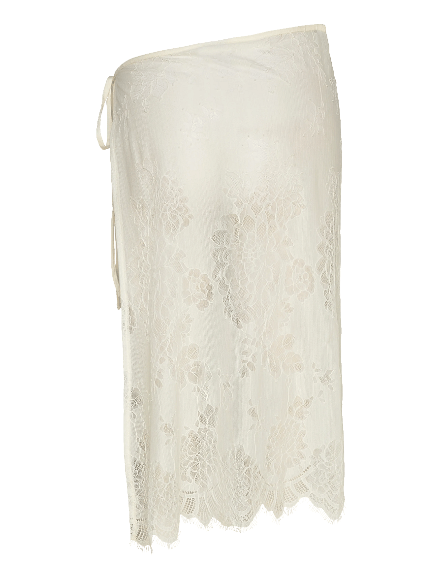 Gina Tricot - Lace apron skirt - slå-om-nederdele - buttercream (1247) - 2