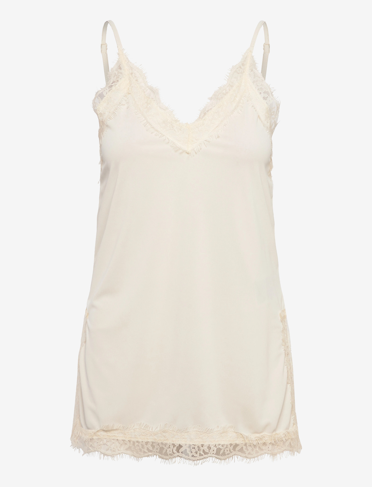 Gina Tricot - Lace detail singlet - Överdelar - gardenia (1496) - 0