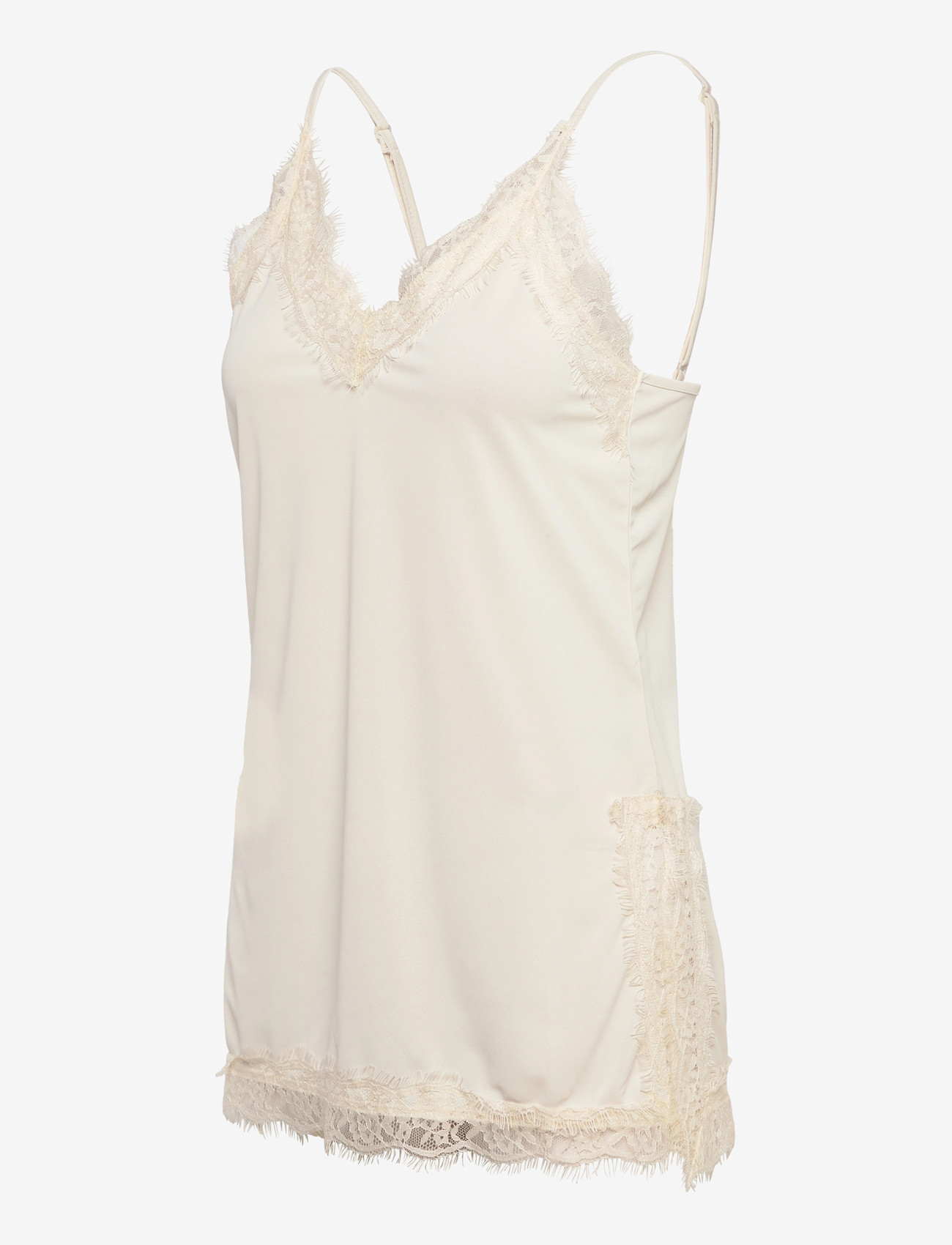 Gina Tricot - Lace detail singlet - Överdelar - gardenia (1496) - 2