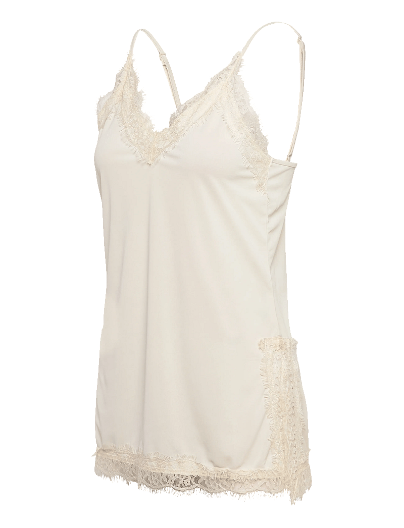 Gina Tricot - Lace detail singlet - Överdelar - gardenia (1496) - 2