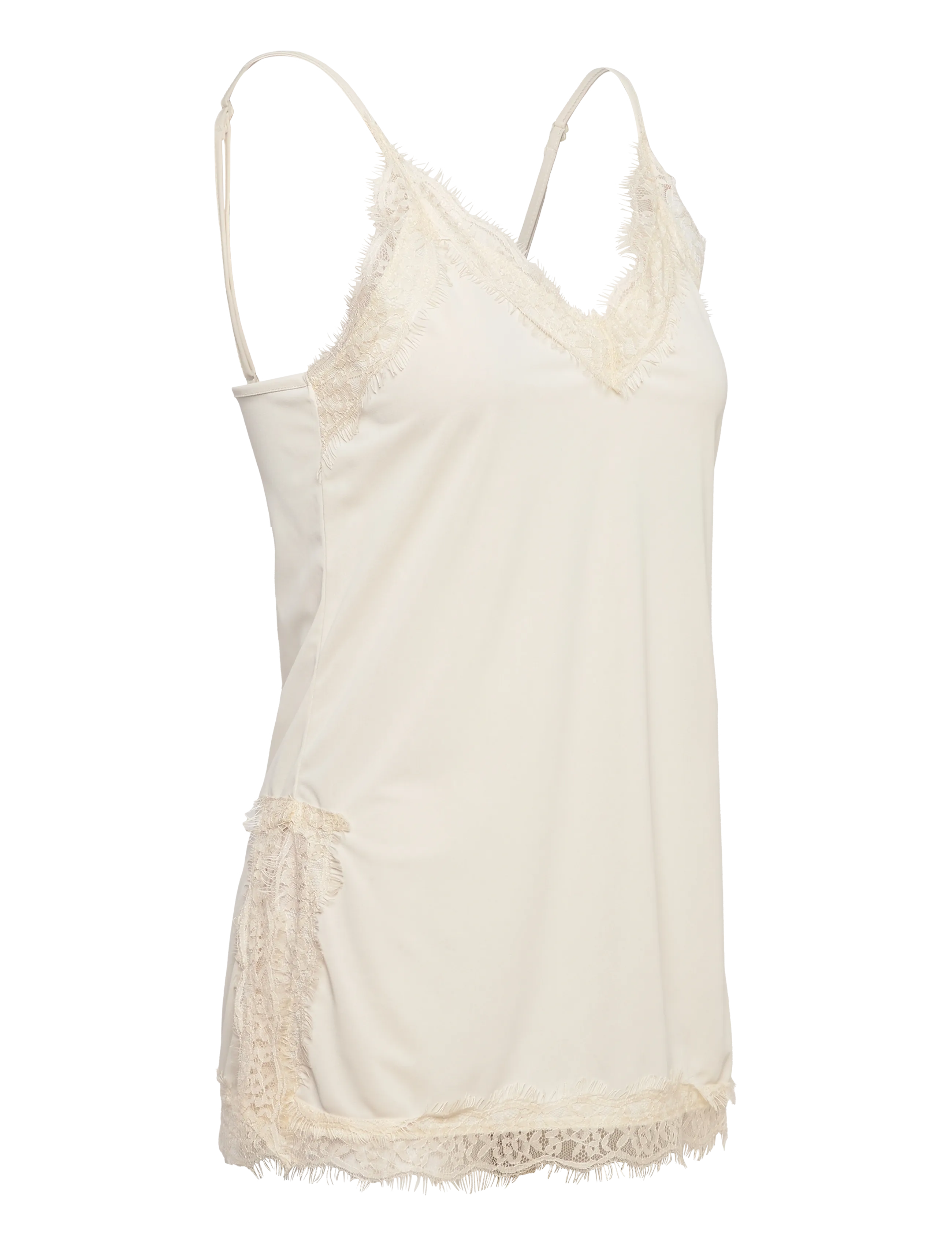 Gina Tricot - Lace detail singlet - overdele - gardenia (1496) - 3