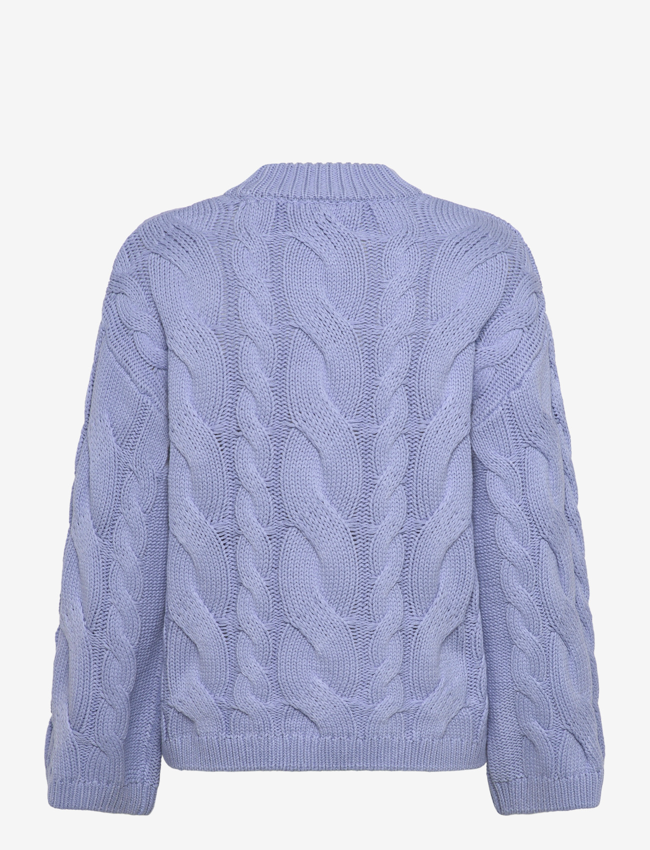 Gina Tricot - Chunky knitted cable sweater - striktrøjer - brunnera blue (5435) - 1