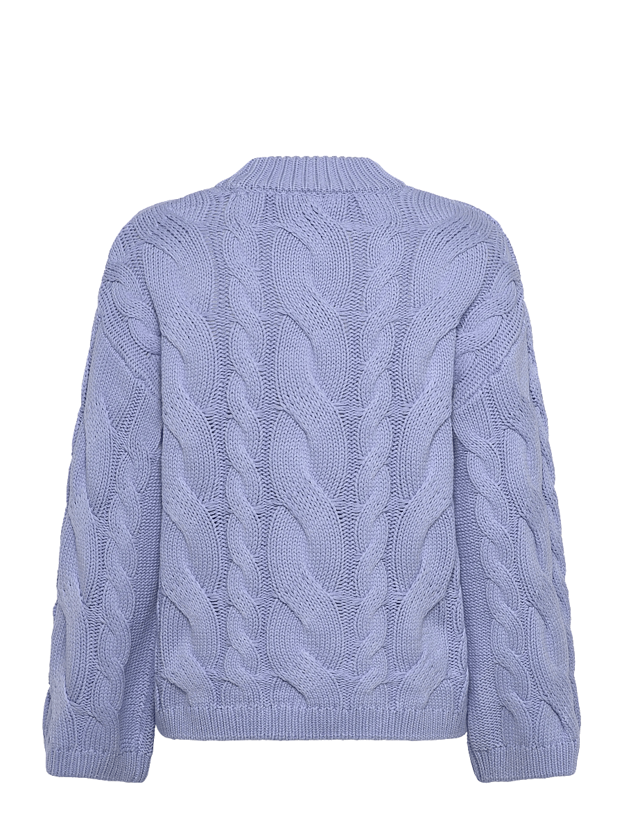 Gina Tricot - Chunky knitted cable sweater - pullover - brunnera blue (5435) - 1