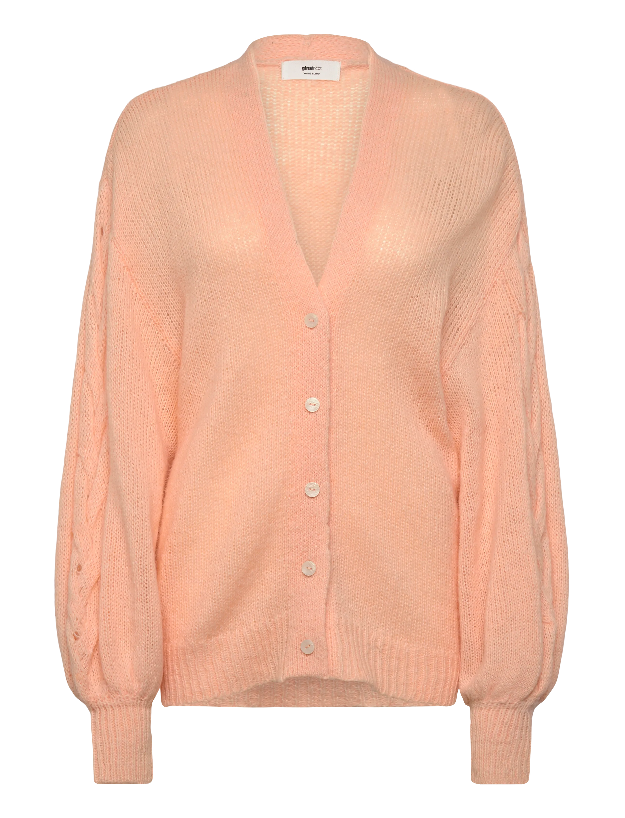 Gina Tricot Chunky knitted cardigan - Tøj - BELLINI (1706) / coral