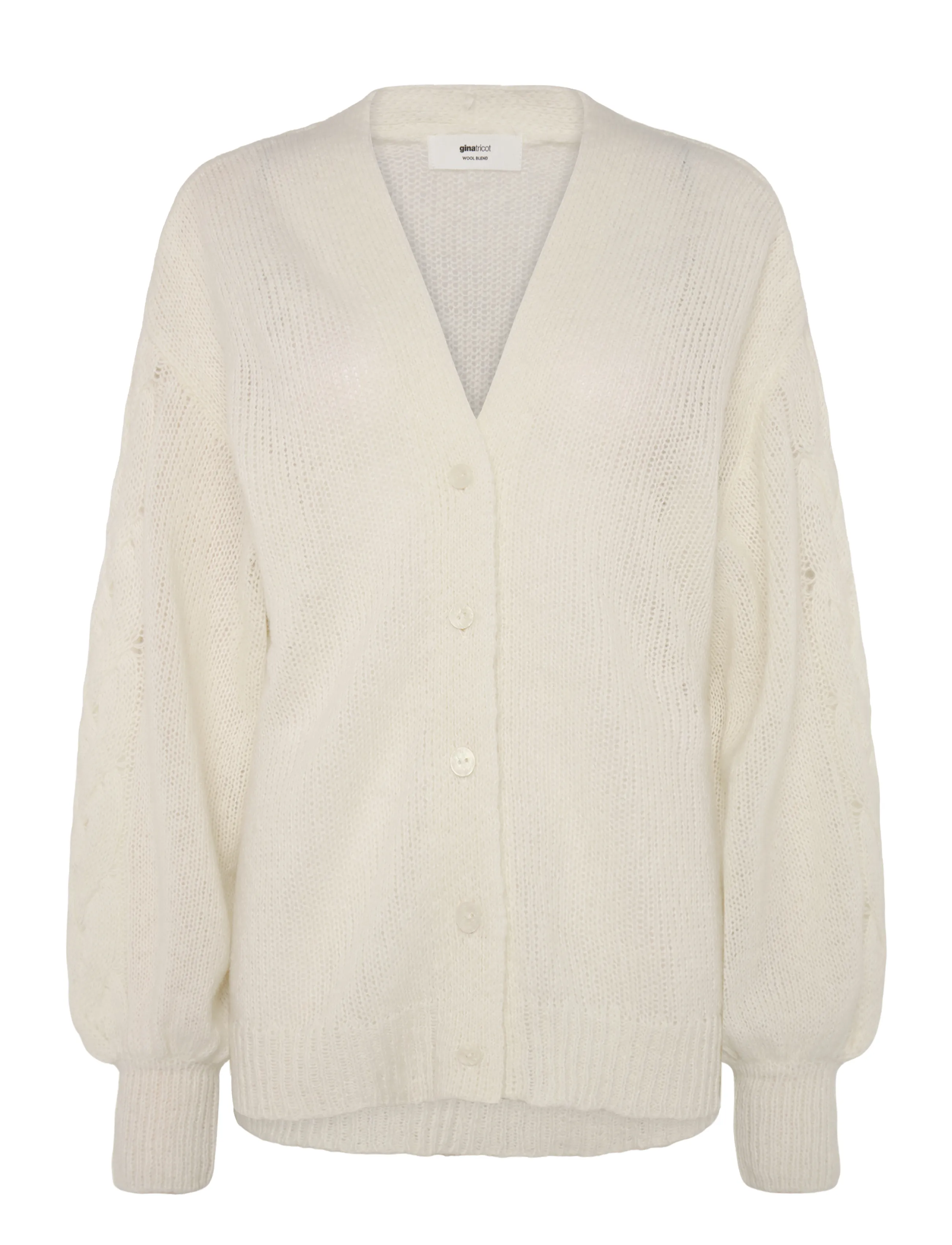 Gina Tricot Chunky knitted cardigan - Nyheder - OFFWHITE / cream