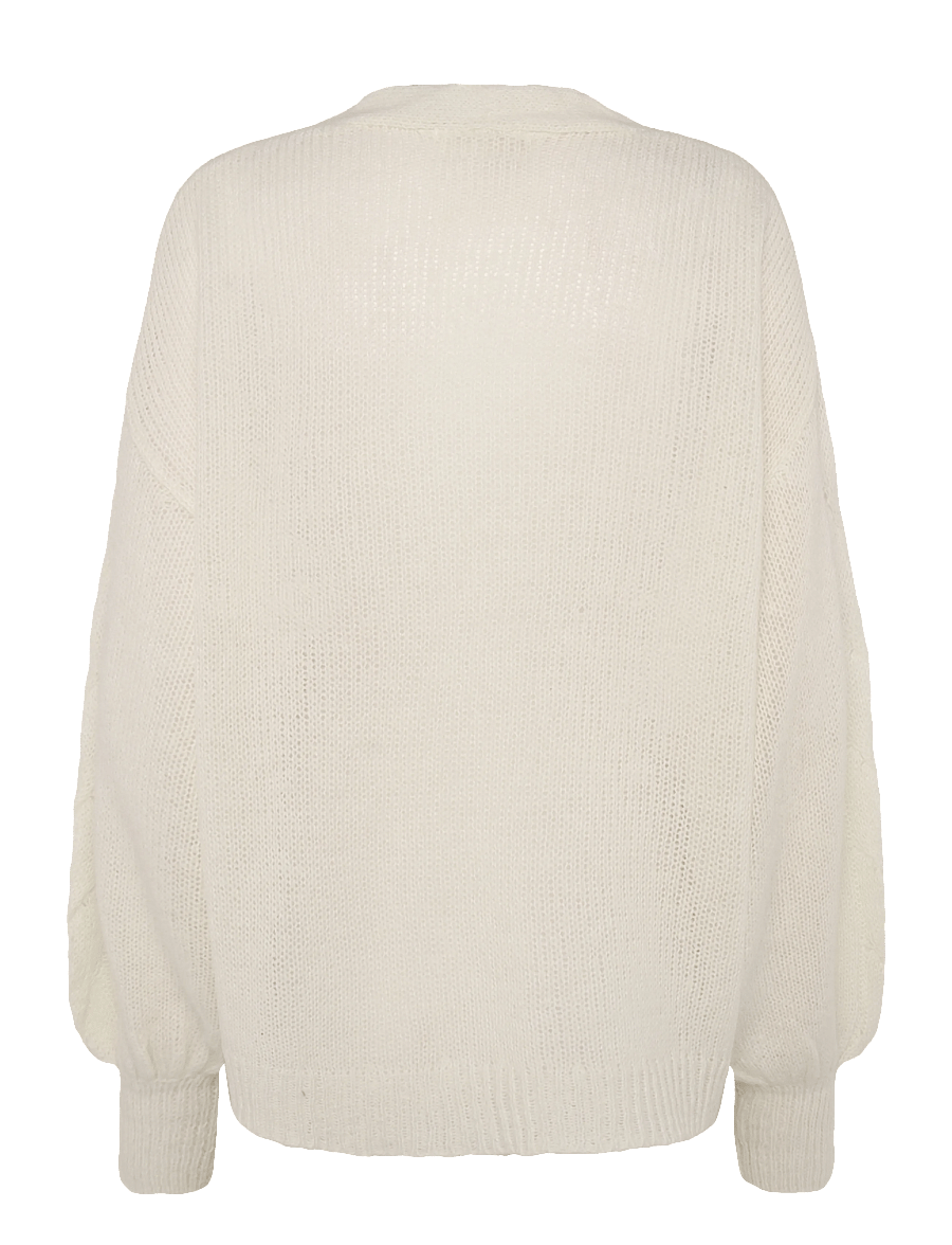 Gina Tricot - Chunky knitted cardigan - cardigans - offwhite - 2