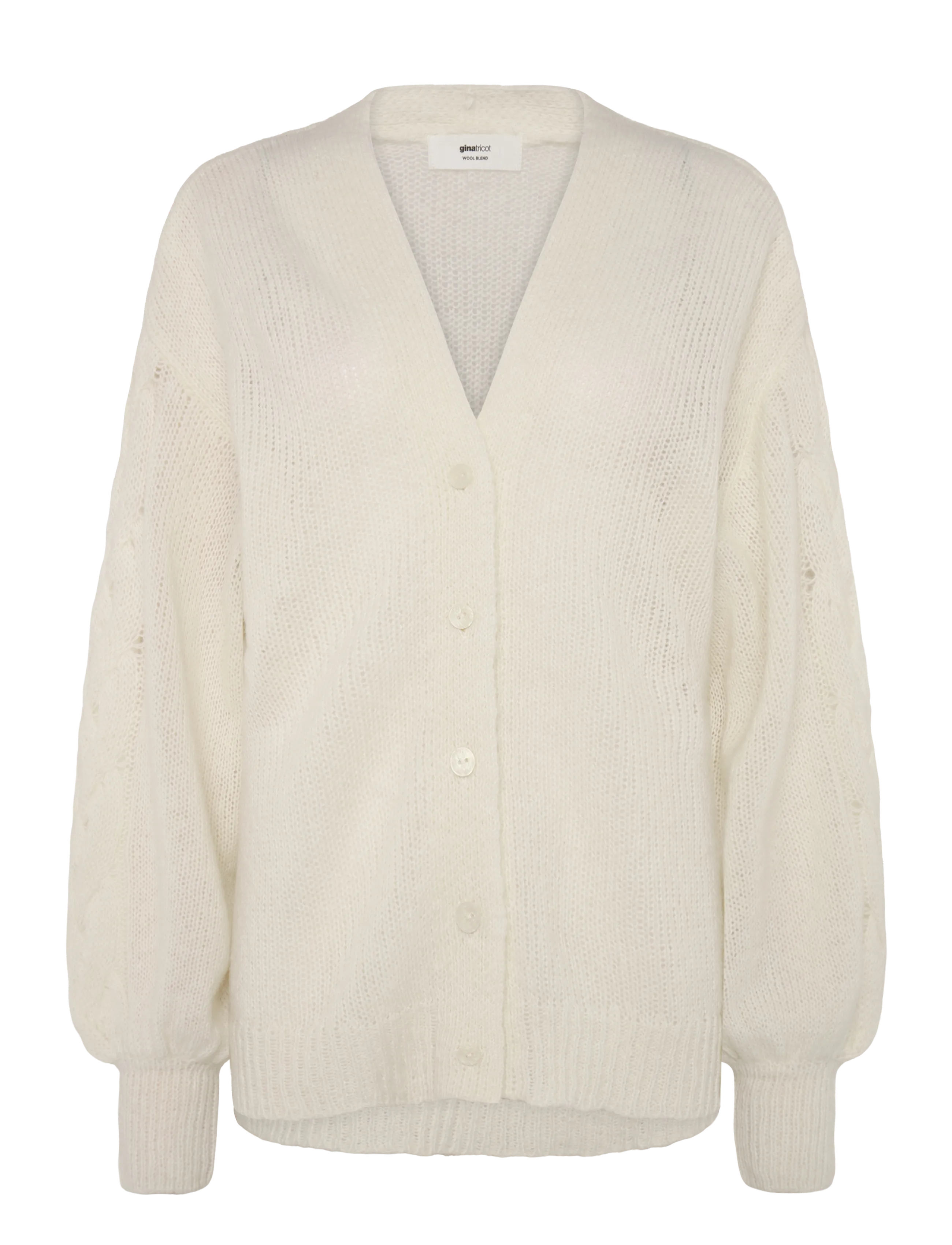 Gina Tricot - Chunky knitted cardigan - cardigans - offwhite - 3