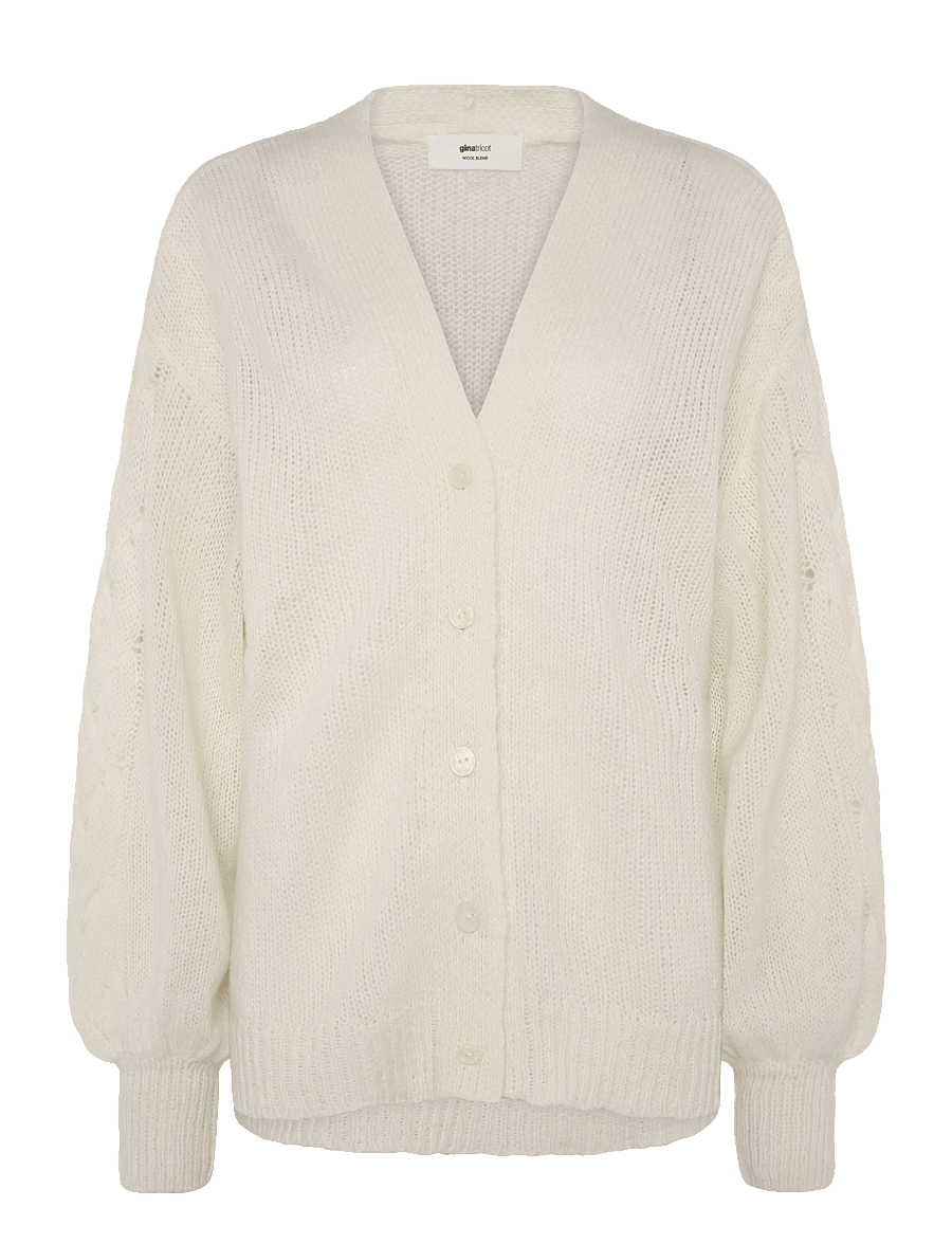 Gina Tricot - Chunky knitted cardigan - cardigans - offwhite - 3