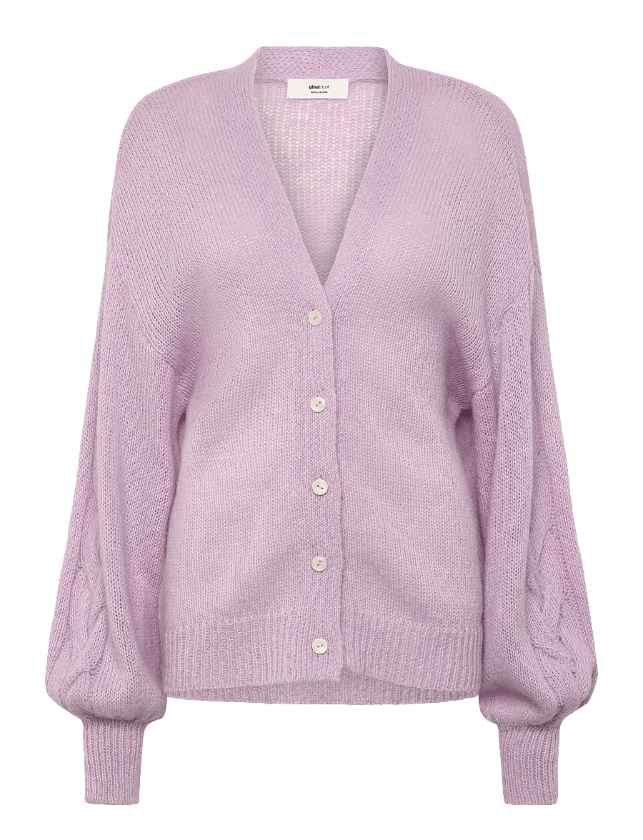 Gina Tricot - Chunky knitted cardigan - cardigans - orchid petal (4330) - 1