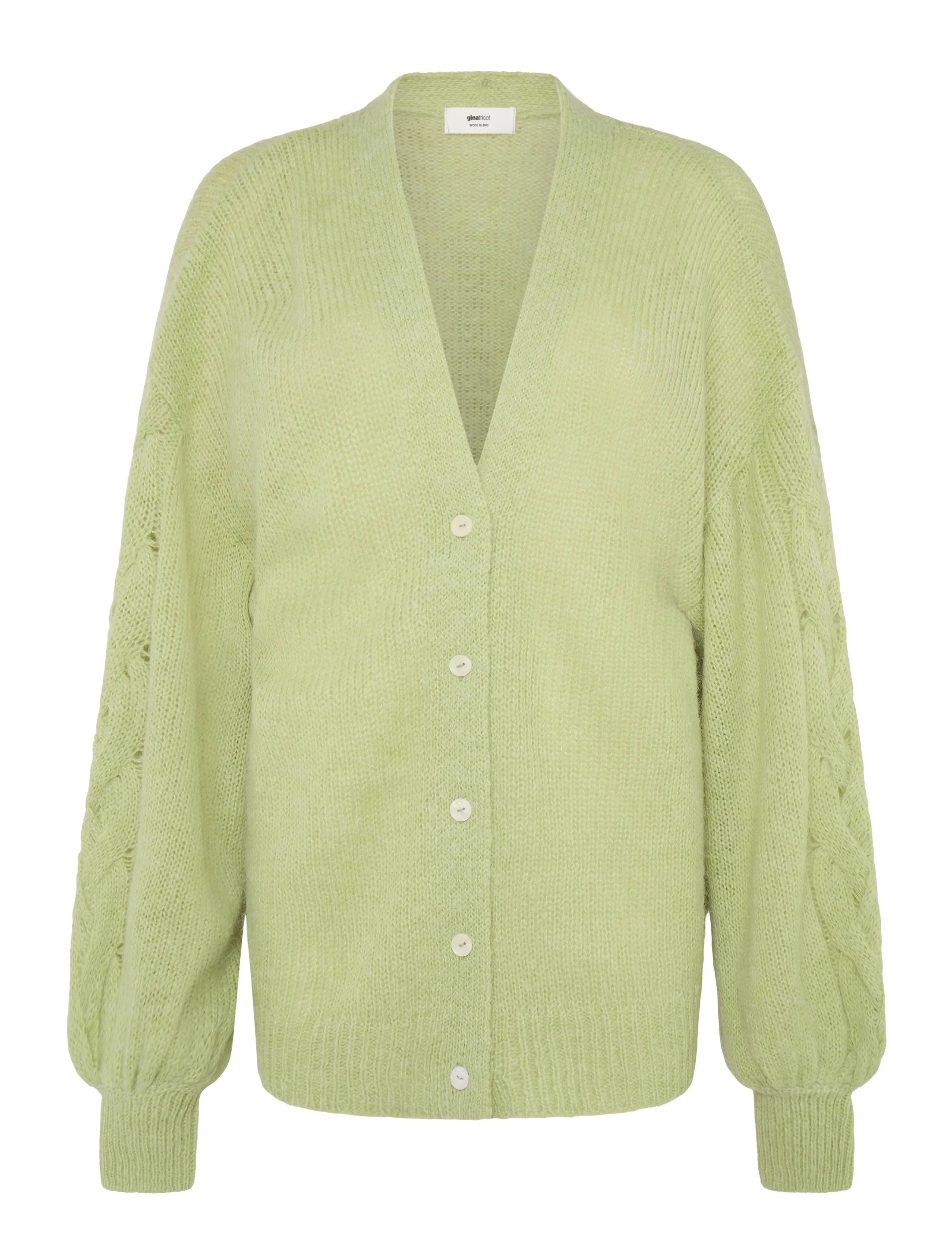 Gina Tricot Chunky knitted cardigan - Riided - WINTER PEAR / green